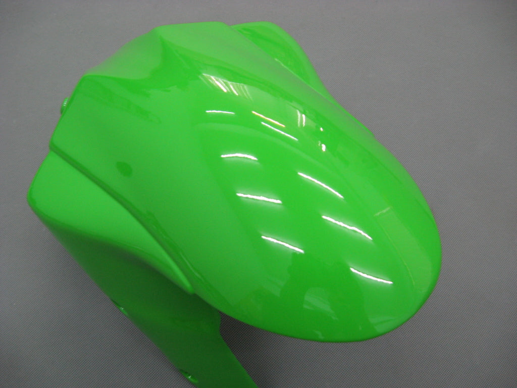 Amotopart 2007-2008 Kawasaki ZX6R 636 Black&Green Monster Fairing Kit