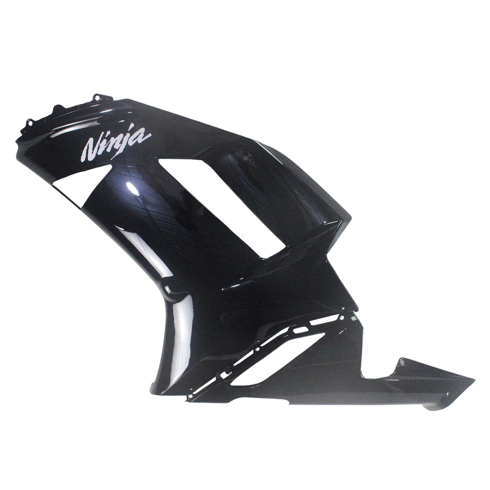 Amotopart 2007-2008 Kawasaki ZX6R 636 Black Fairing Zestaw