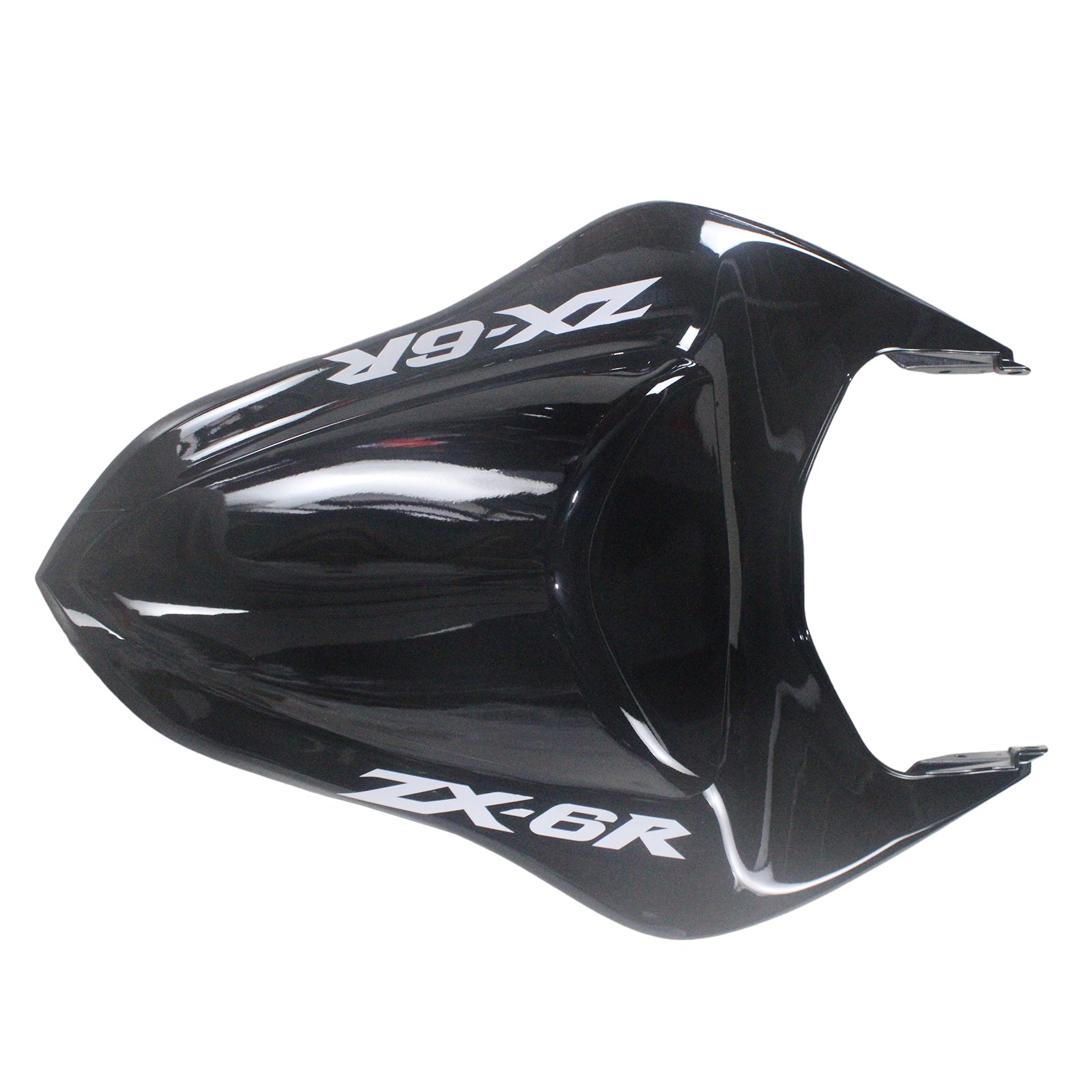 Amotopart 2007–2008 Kawasaki ZX6R 636 Schwarz-Grünes Monster-Verkleidungsset