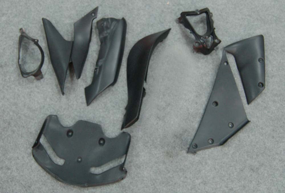 Amotopart 2007–2008 Kawasaki ZX6R 636 Red Flame Verkleidungsset