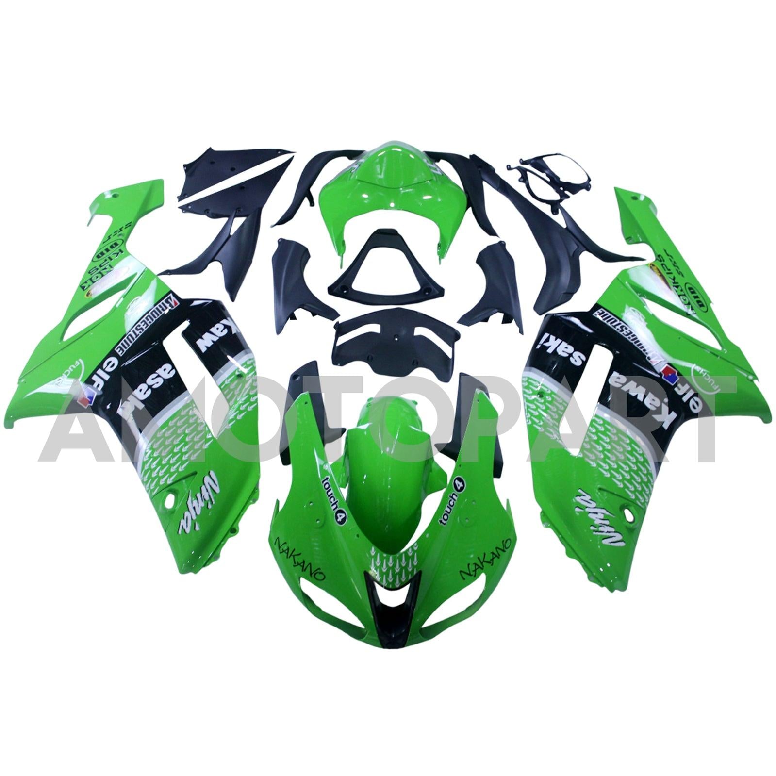 Amotopart Fairings Kawasaki ZX6R 636 (2007-2008) Fairing Kit