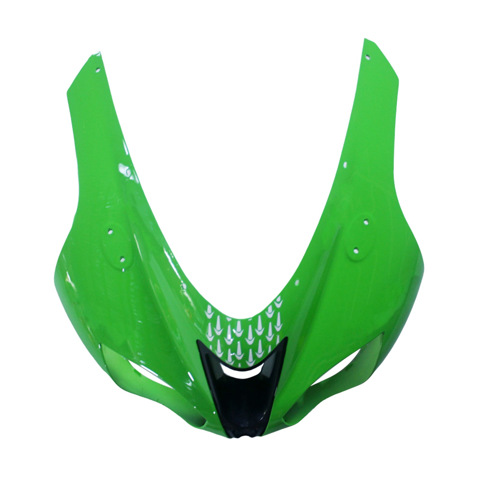 Amotopart 2007-2008 Kawasaki ZX6R 636 Green Black Fairing Kit