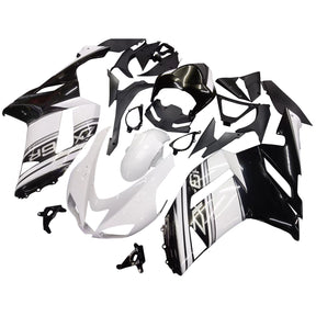 Amotopart Kawasaki ZX6R 636 2007-2008 Black&White Fairing Kit