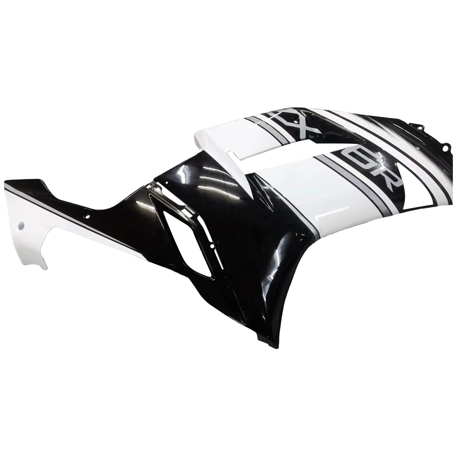 Kit carena Amotopart Kawasaki ZX6R 636 2007-2008 Nero&Bianco