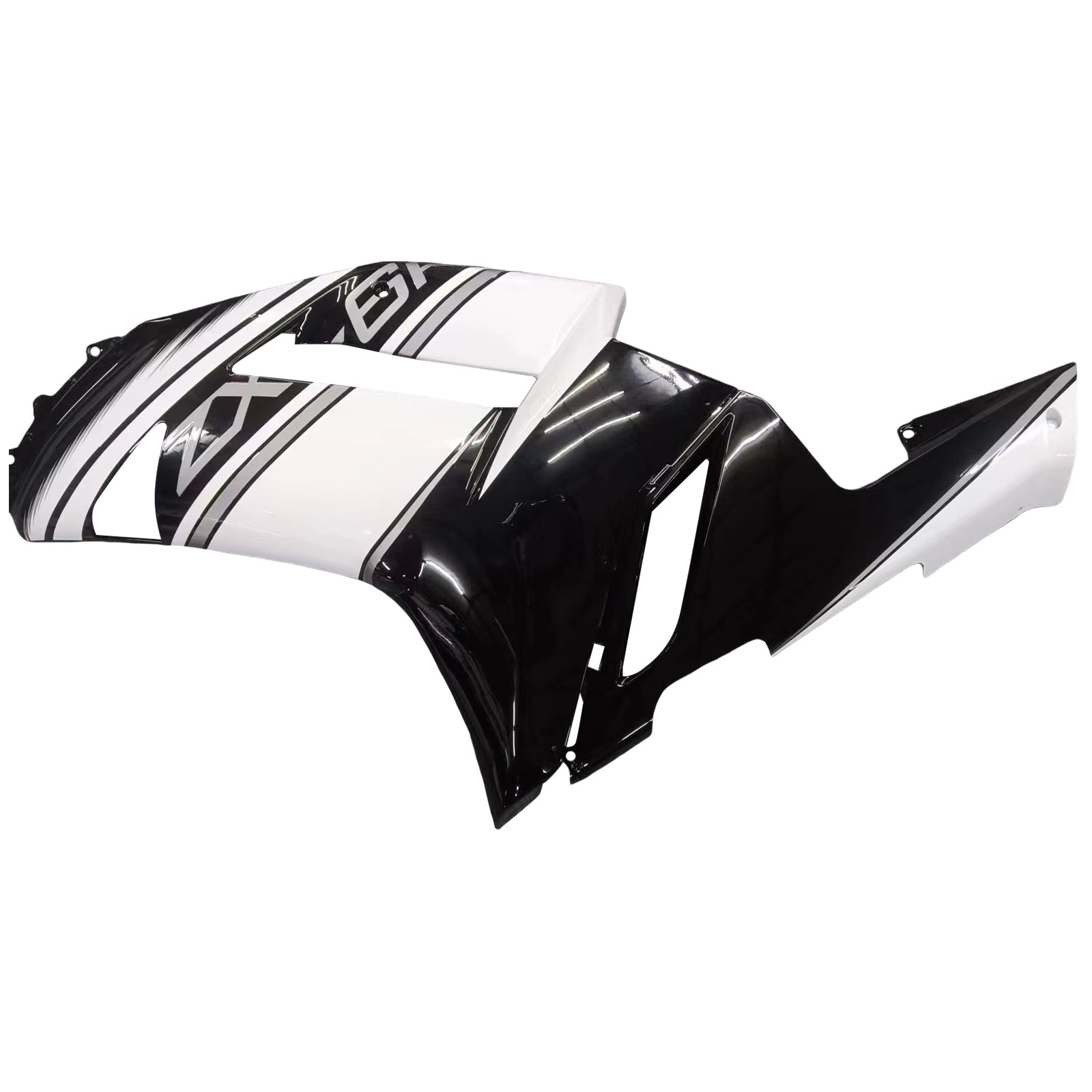 Kit carena Amotopart Kawasaki ZX6R 636 2007-2008 Nero&Bianco