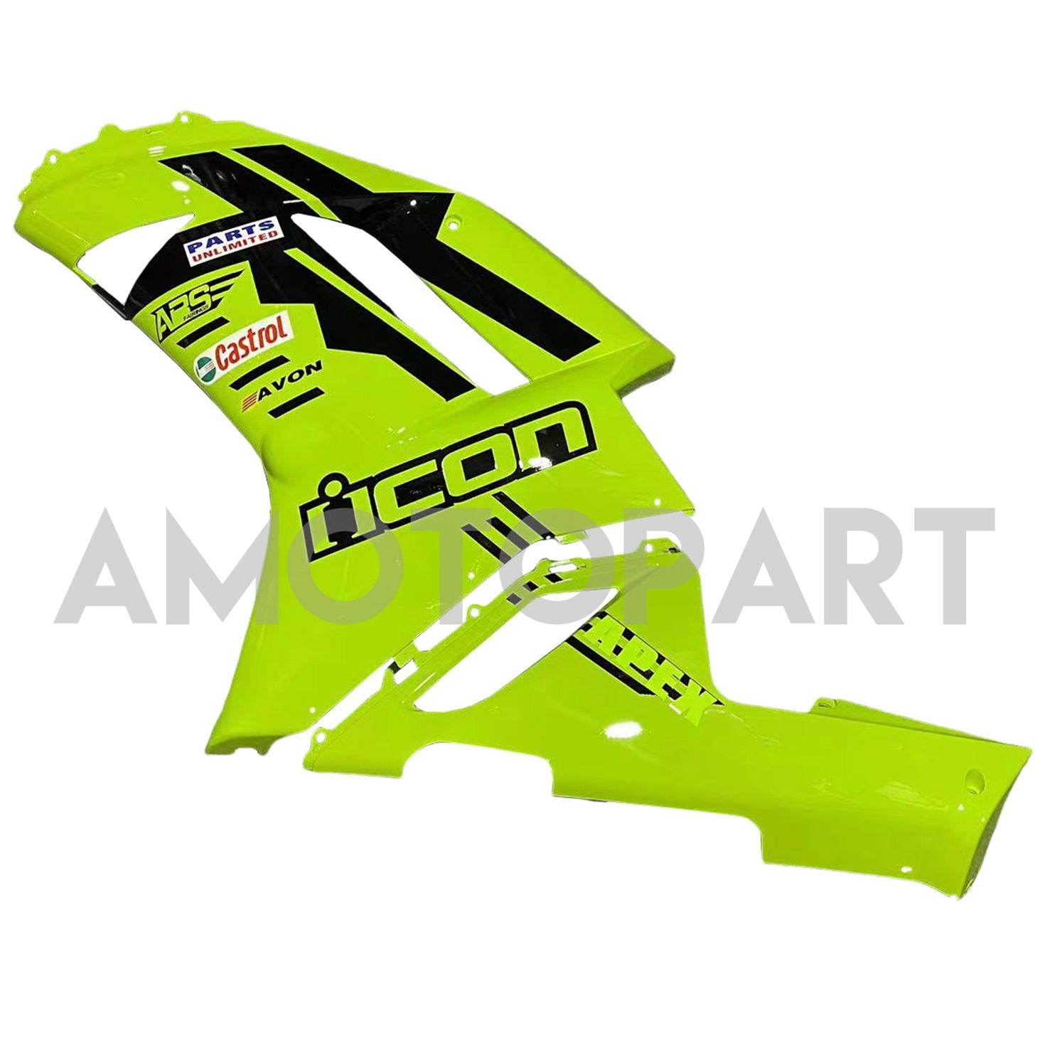 Amotopart Kawasaki ZX6R 636 2007-2008 Light Green Fairing Kit