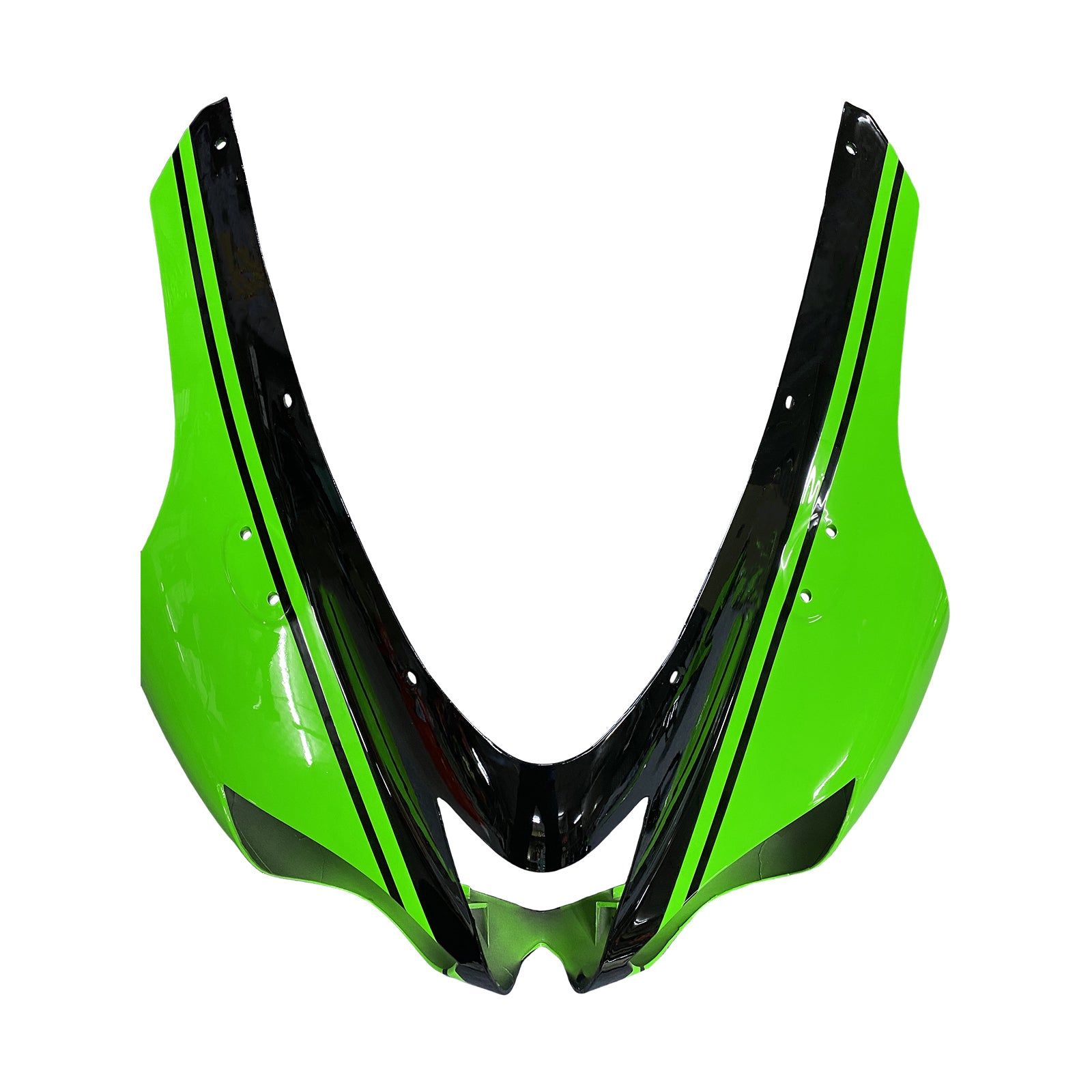 Amotopart 2007-2008 Kawasaki ZX6R 636 Schwarz&Grünes Verkleidungsset