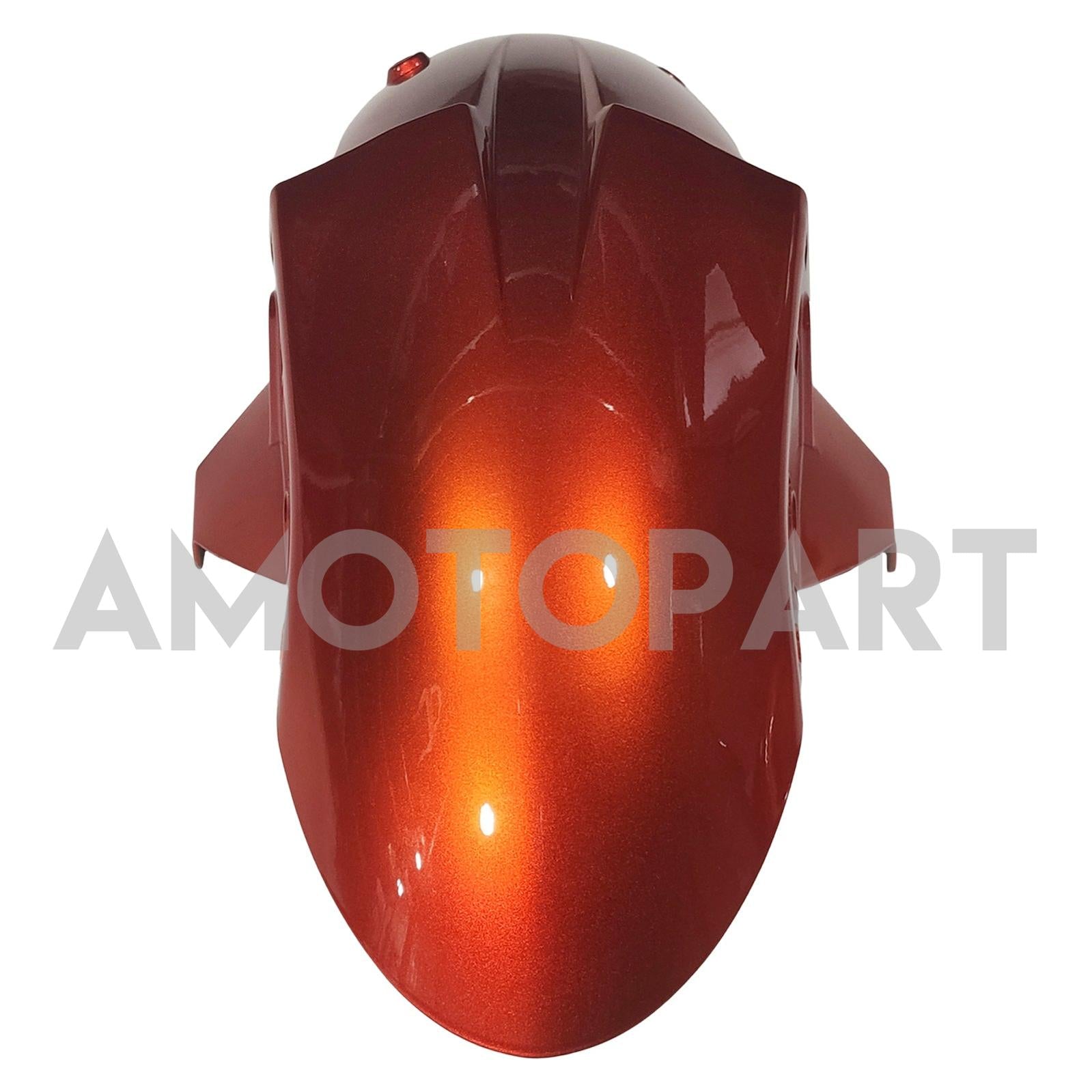 Amotopart 2007-2008 Kawasaki ZX6R 636 Black & Orange Fairing Kit