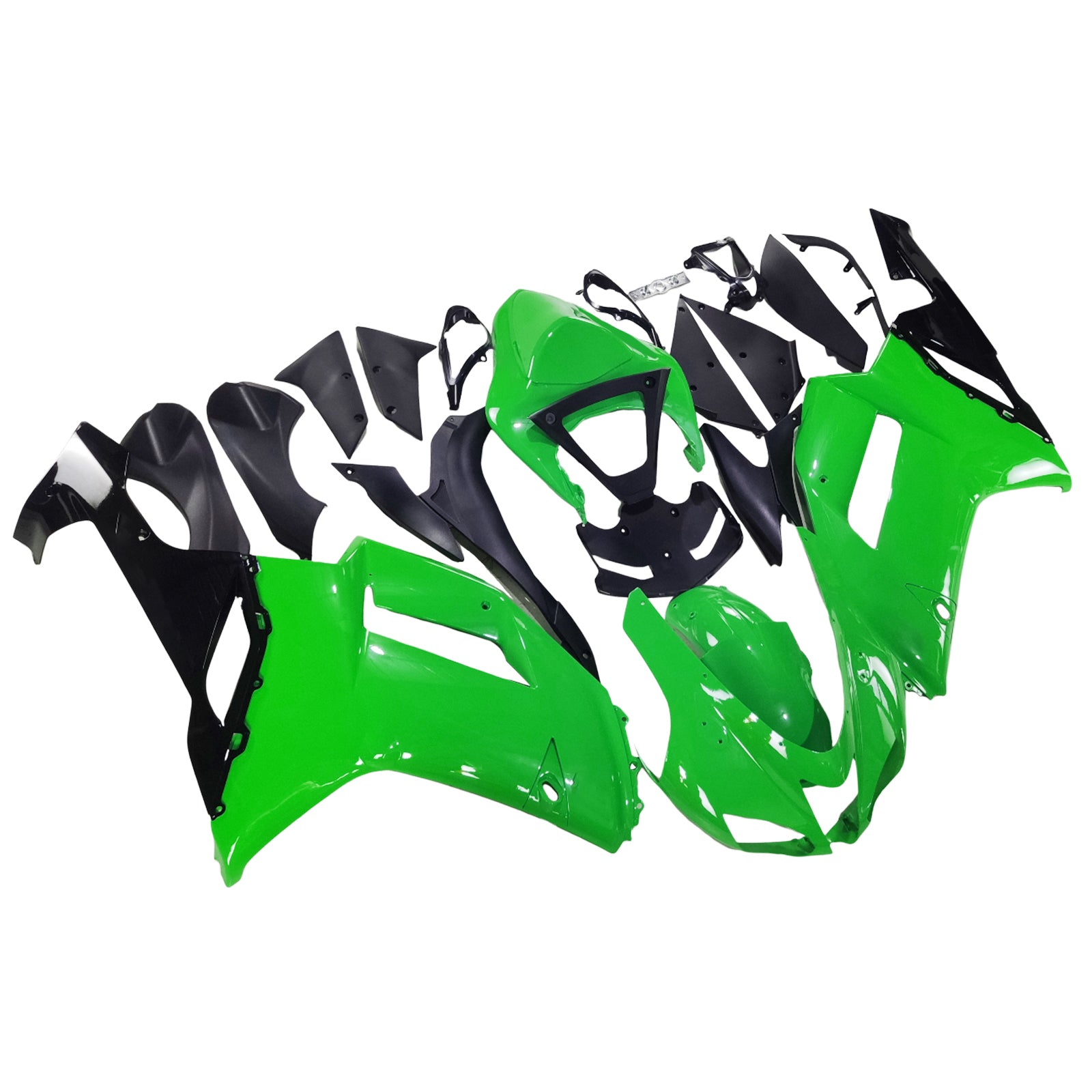 Amotopart Kawasaki 2007-2008 ZX6R 636 Green Fairing Kit