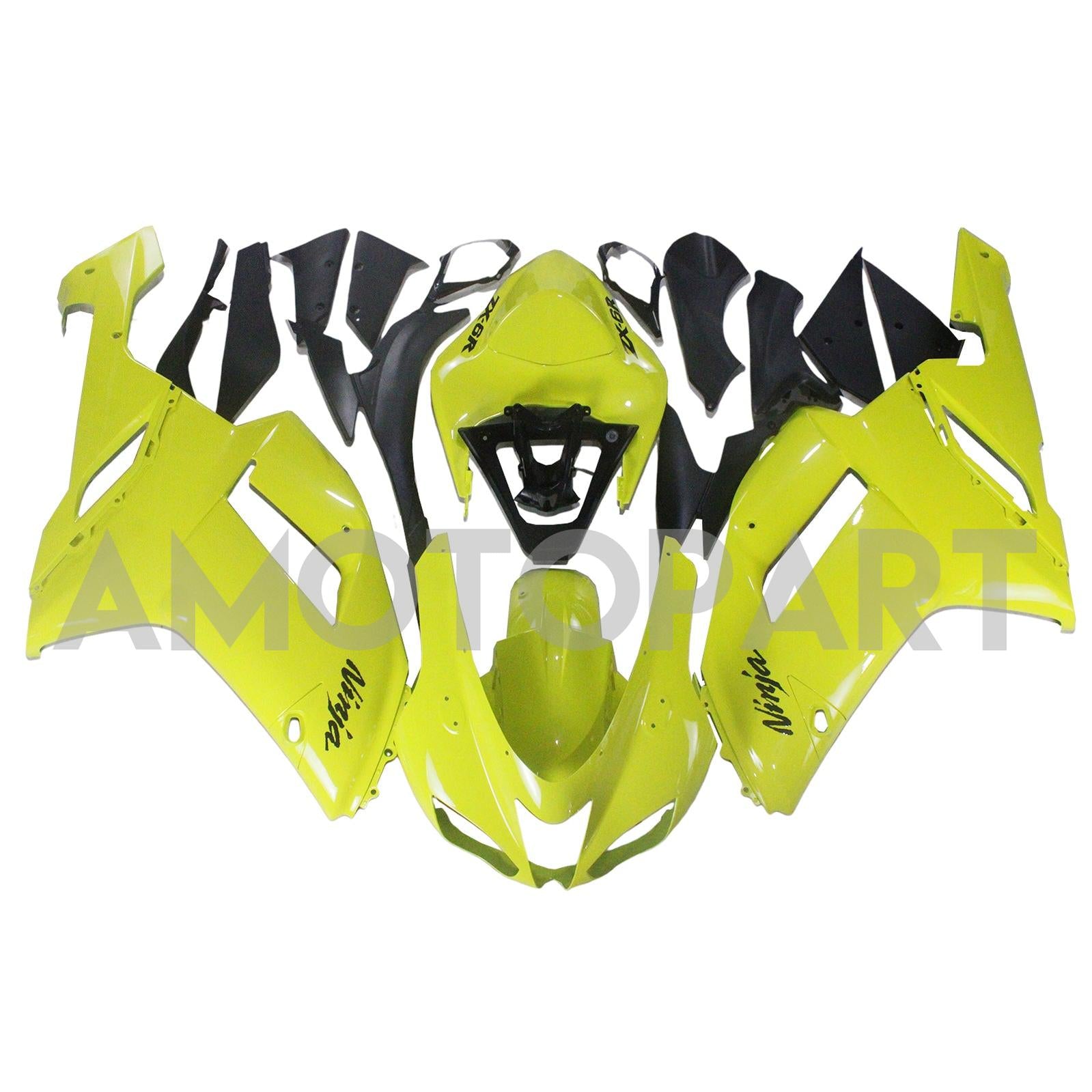 Amotopart Kawasaki 2007-2008 ZX6R 636 Yellow Rooting Kit