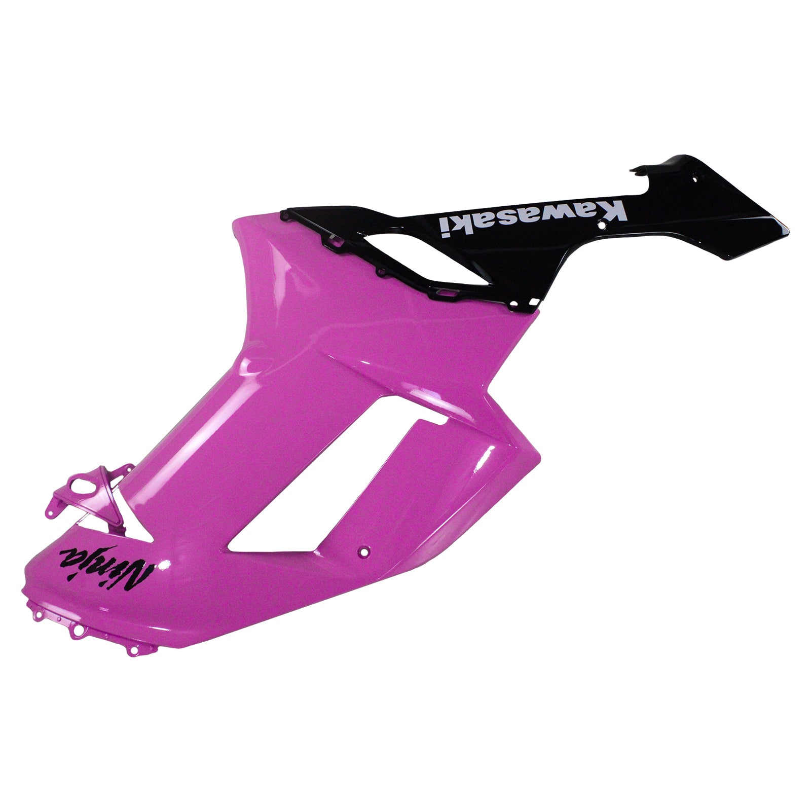 Amotopart Verkleidungsset für Kawasaki 2007–2008 ZX6R 636, Schwarz, Rosa