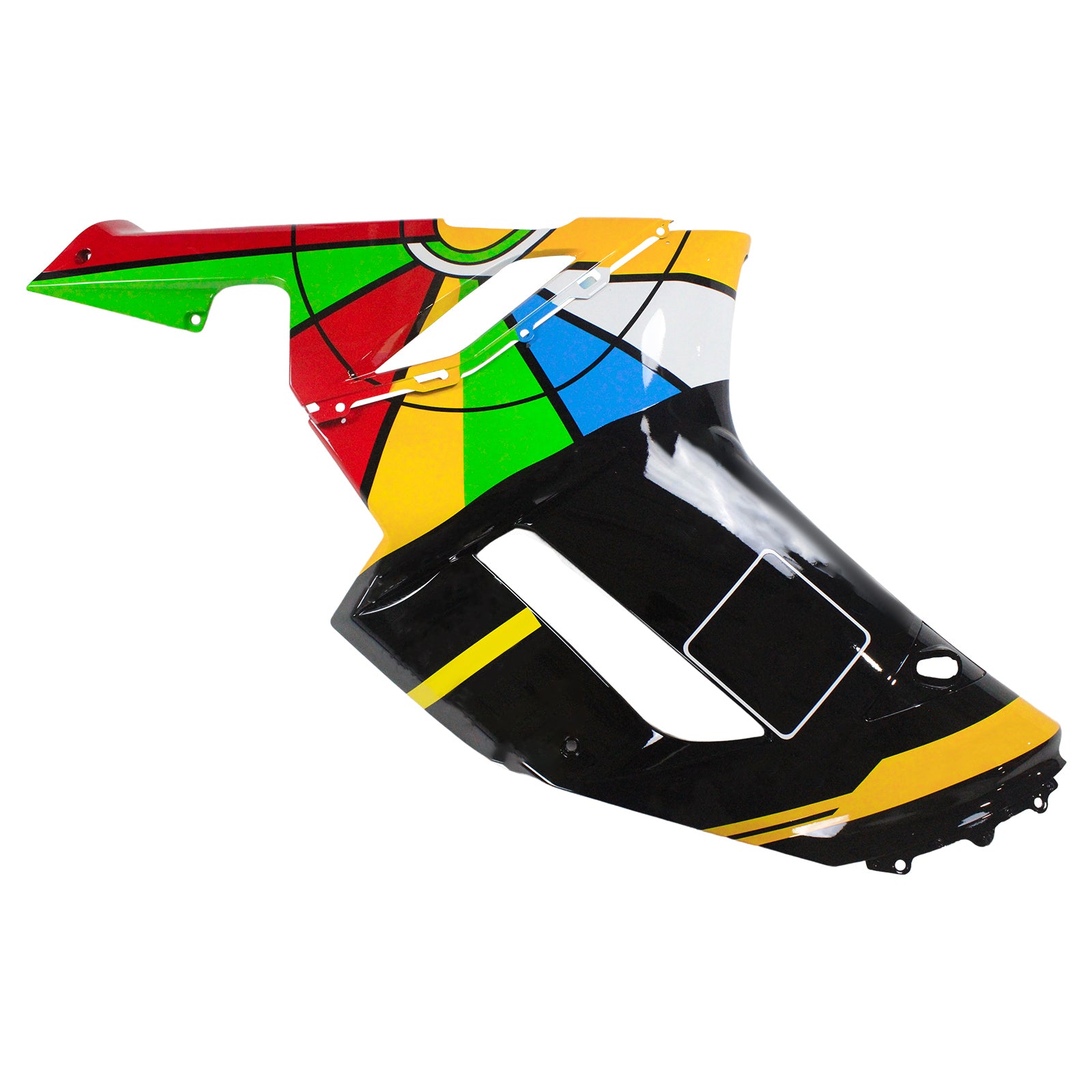 Amotopart Kawasaki 2007-2008 ZX6R 636 Colorful Fairing Kit