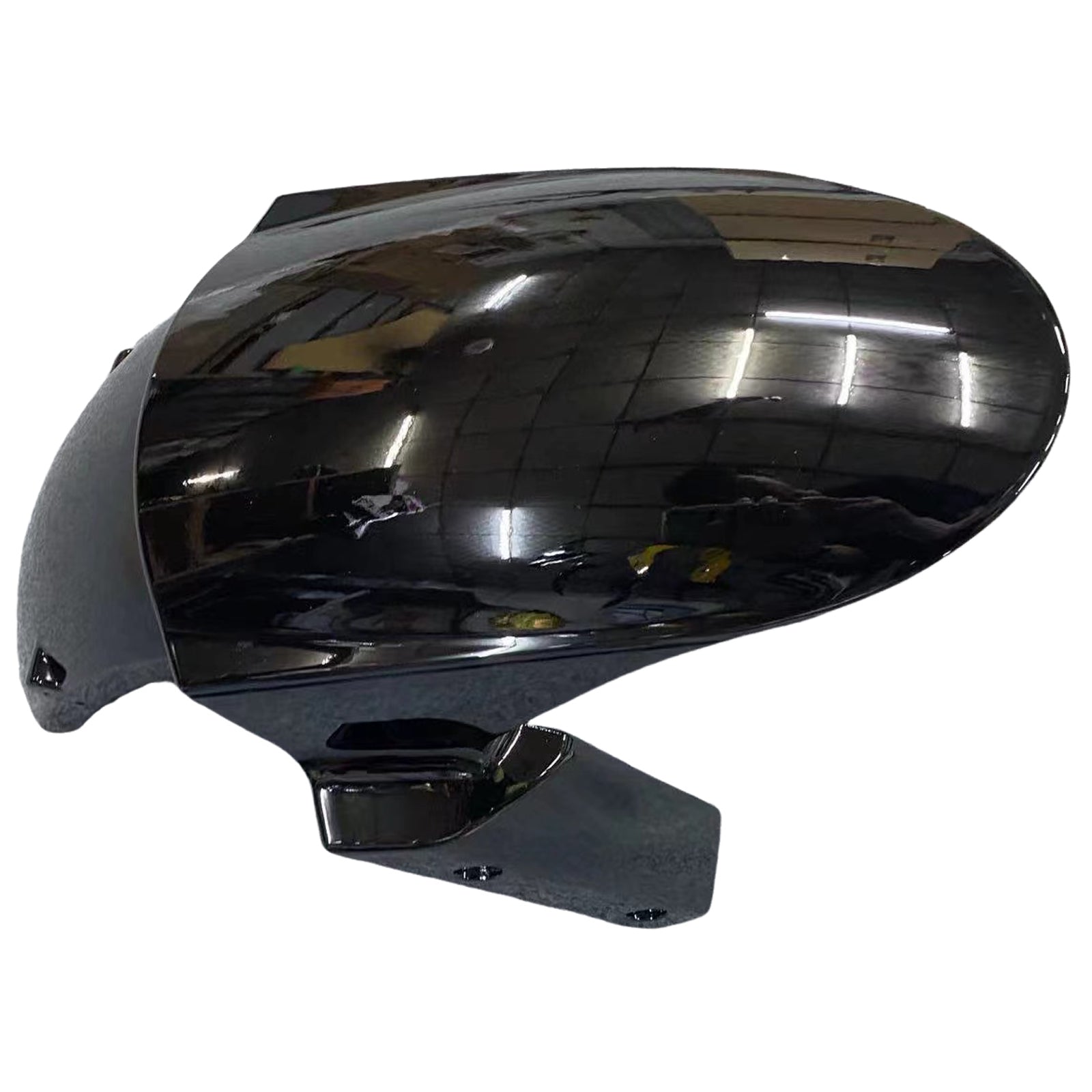 Amotopart Kawasaki 2009–2012 ZX6R 636 Verkleidungsset in glänzendem Schwarz