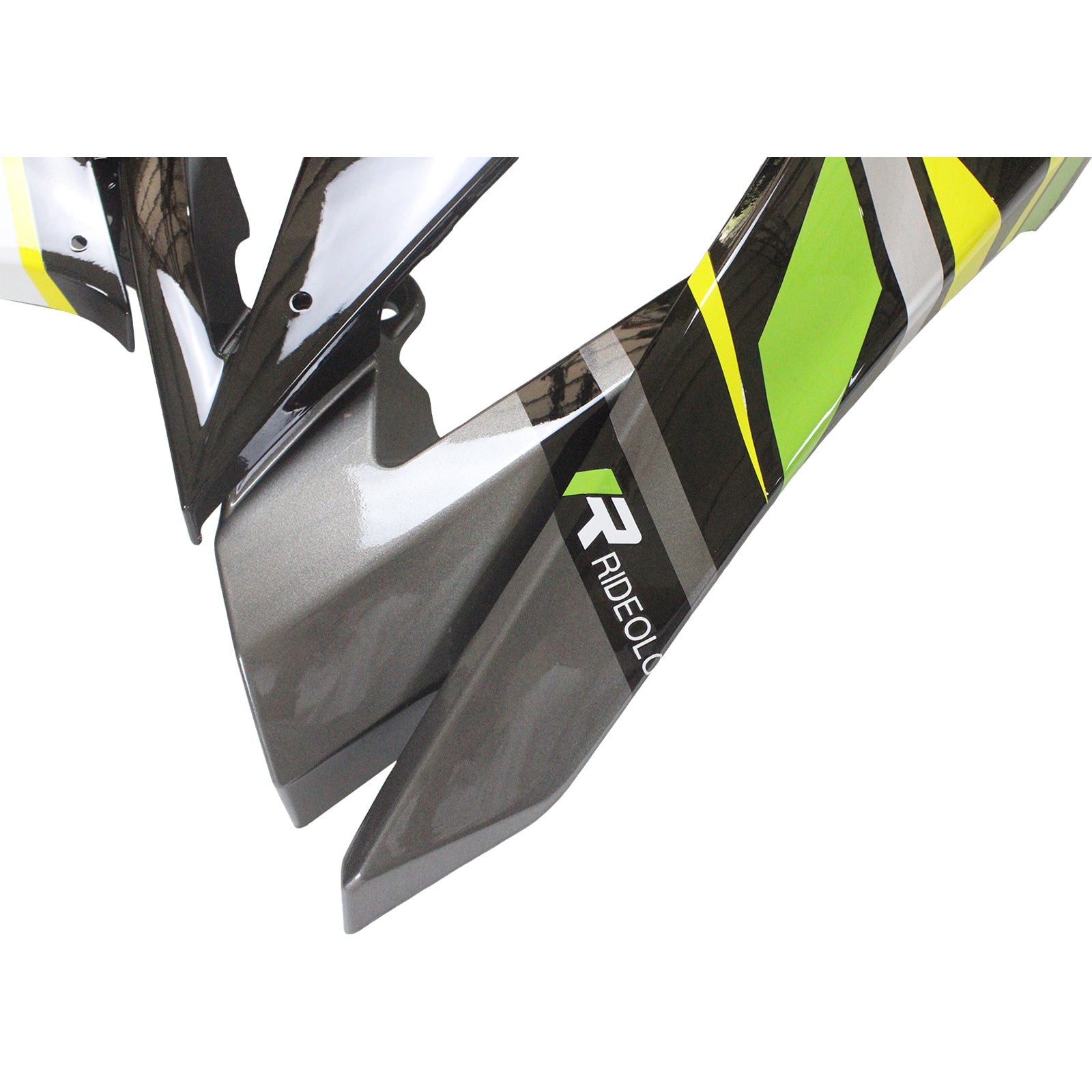 Amotopart Kawasaki 2009–2012 ZX6R 636 schwarz buntes Verkleidungsset