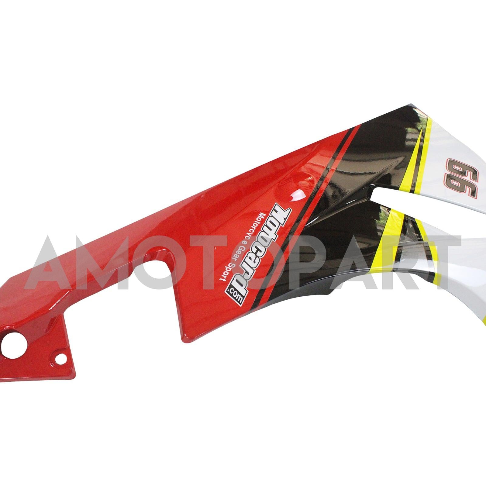 Amotopart Kawasaki 2009-2012 ZX6R 636 Svart färgstark fairing-kit