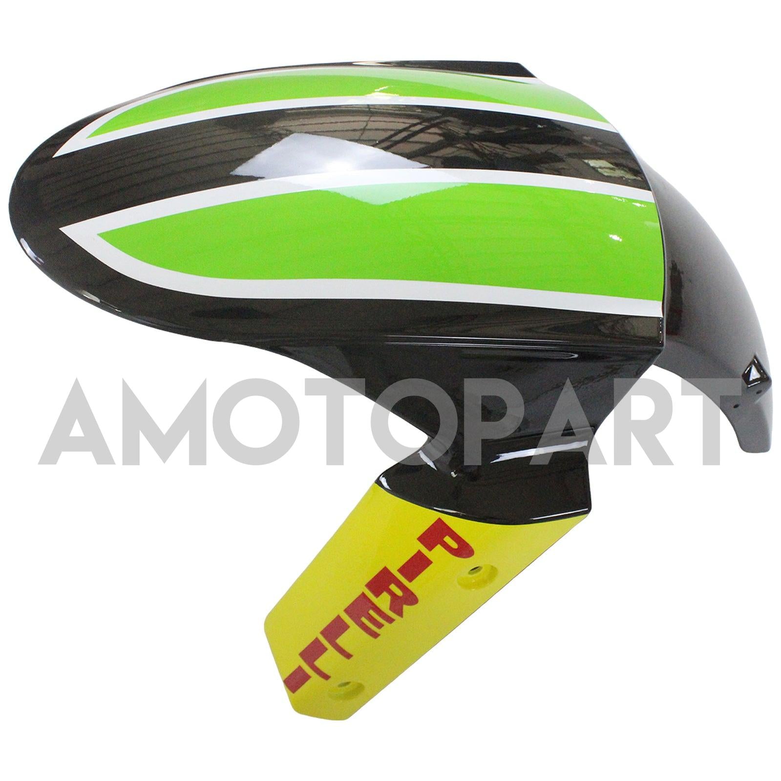 Amotopart Kawasaki 2009-2012 ZX6R 636 Svart färgstark fairing-kit