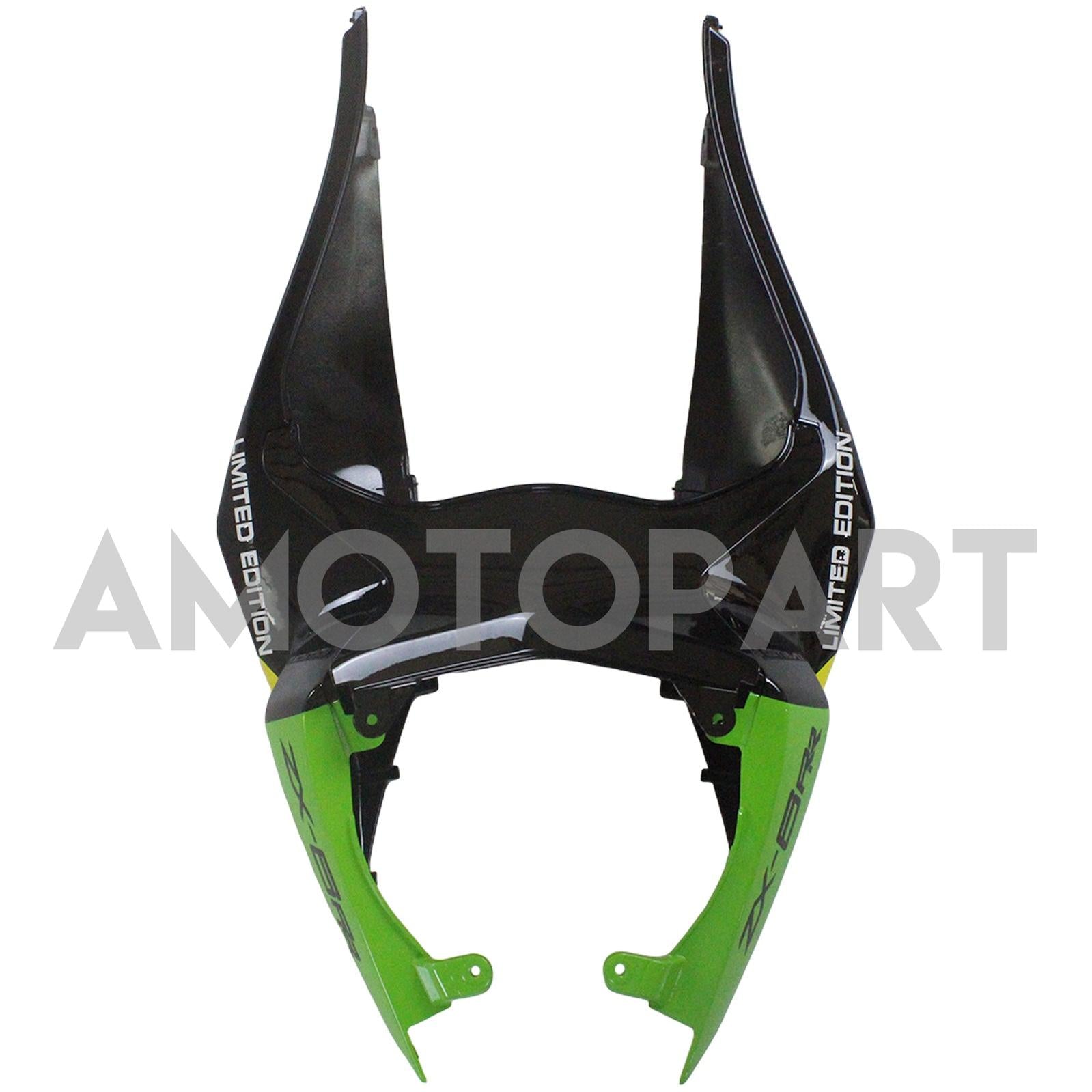 Amotopart Kawasaki 2009-2012 ZX6R 636 Svart färgstark fairing-kit