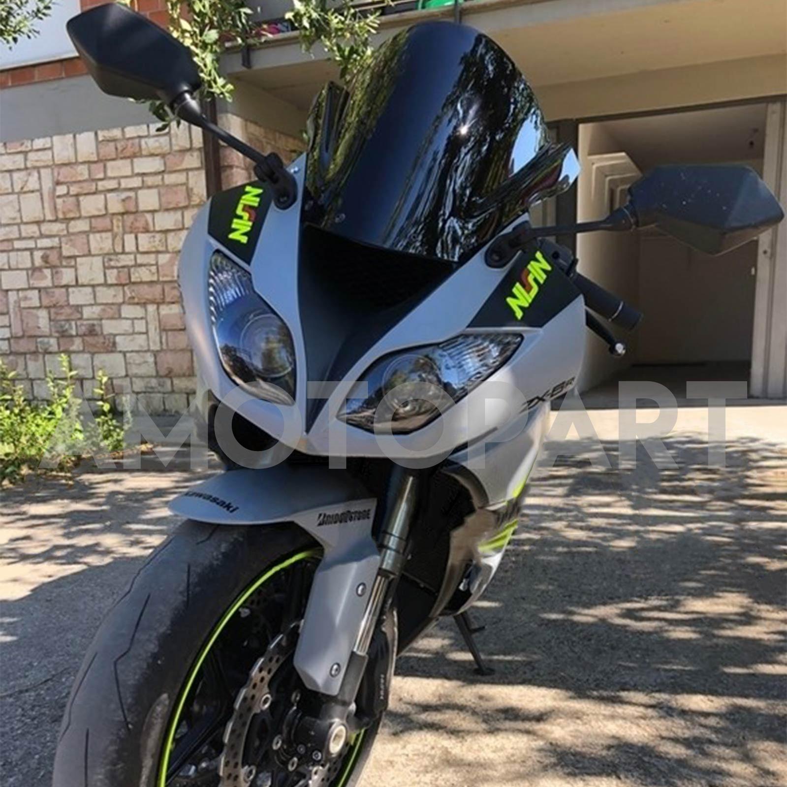 Amotopart Kawasaki 2009-2012 ZX6R 636 Gray Yellow Fairing Kit