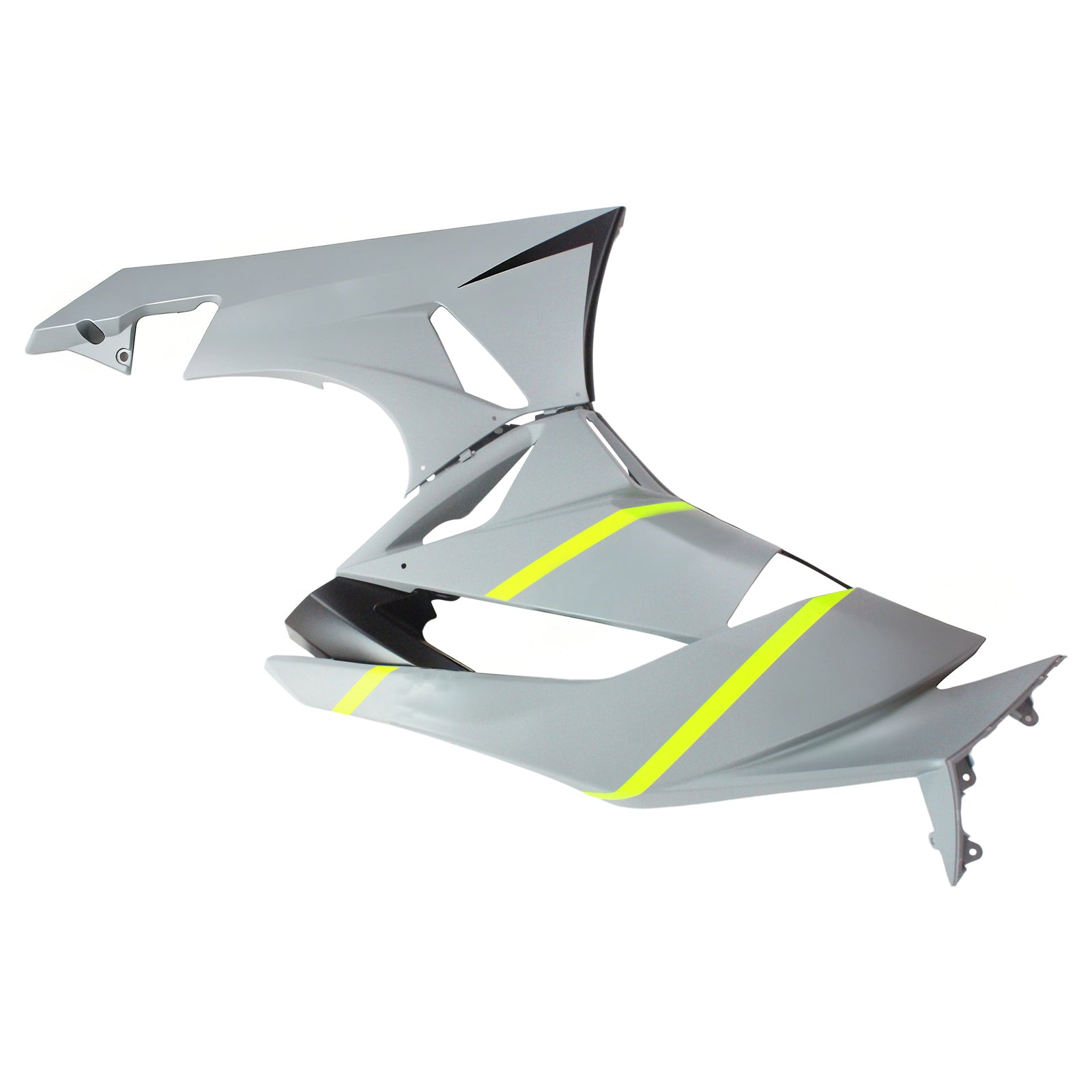 Amotopart Verkleidungsset für Kawasaki 2009–2012 ZX6R 636, Grau, Gelb