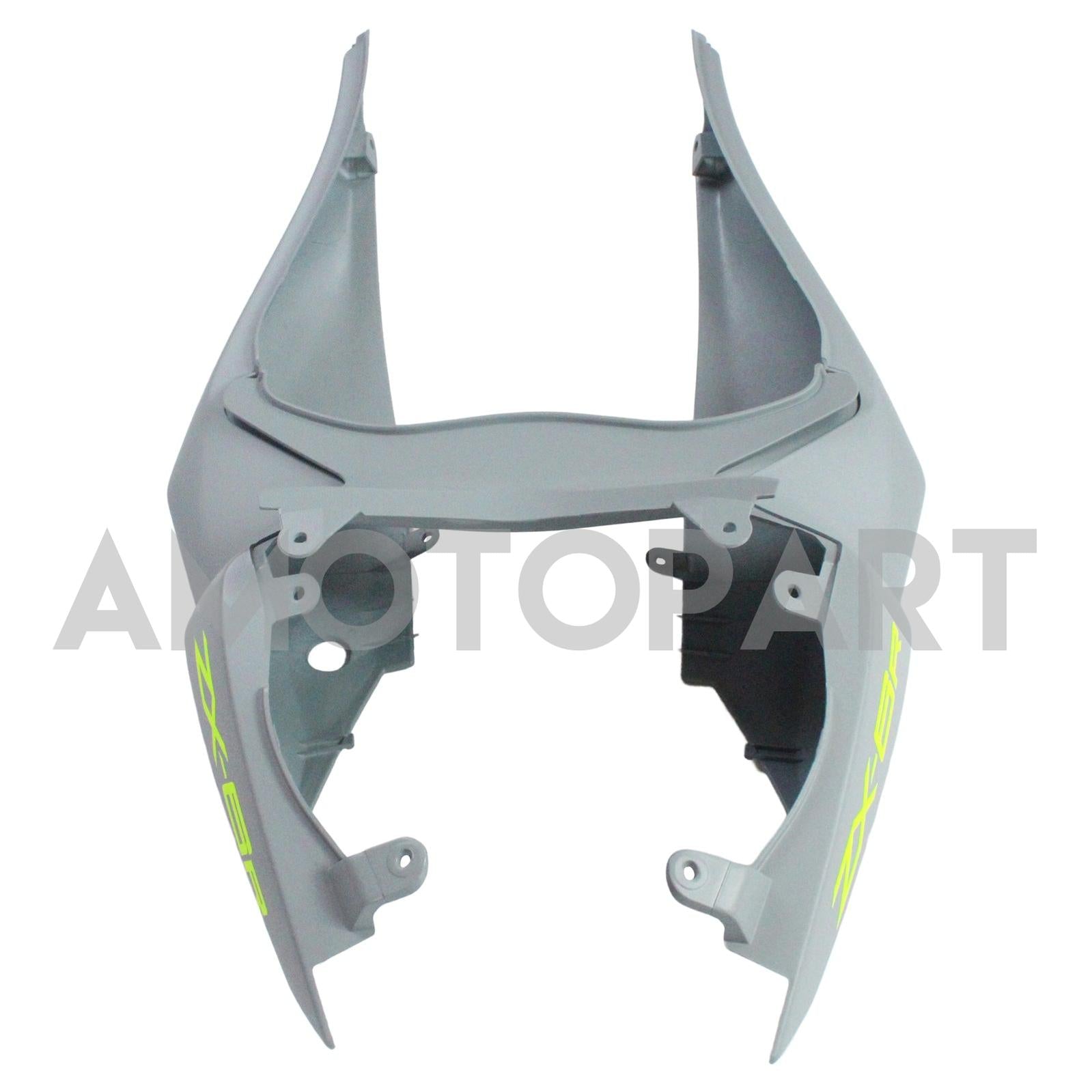 Amotopart Kawasaki 2009-2012 ZX6R 636 Gray Yellow Fairing Kit