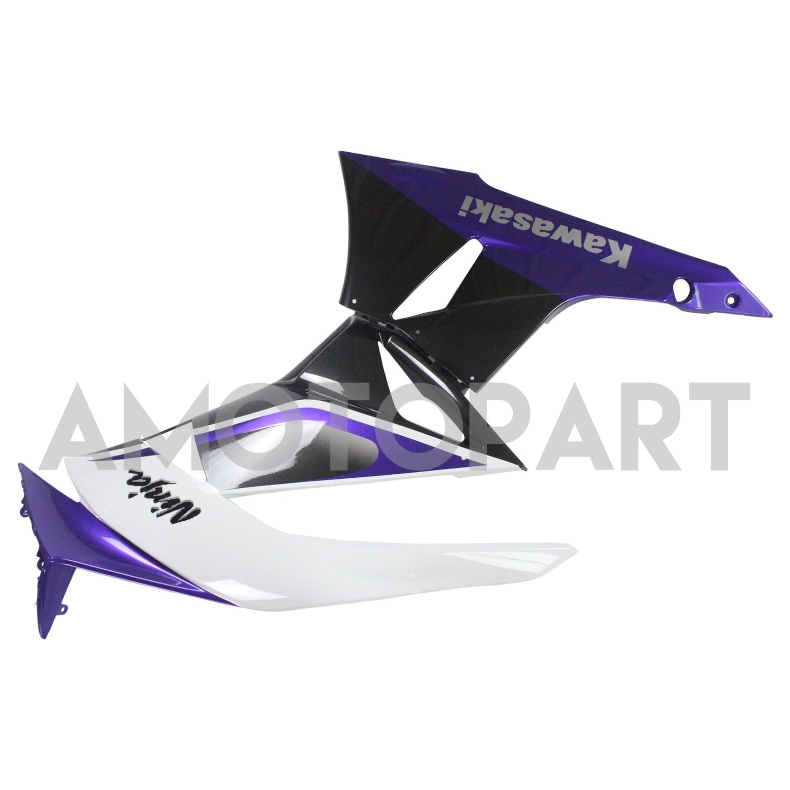 Amotopart Kawasaki 2009-2012 ZX6R 636 White Purple Fearing Kit