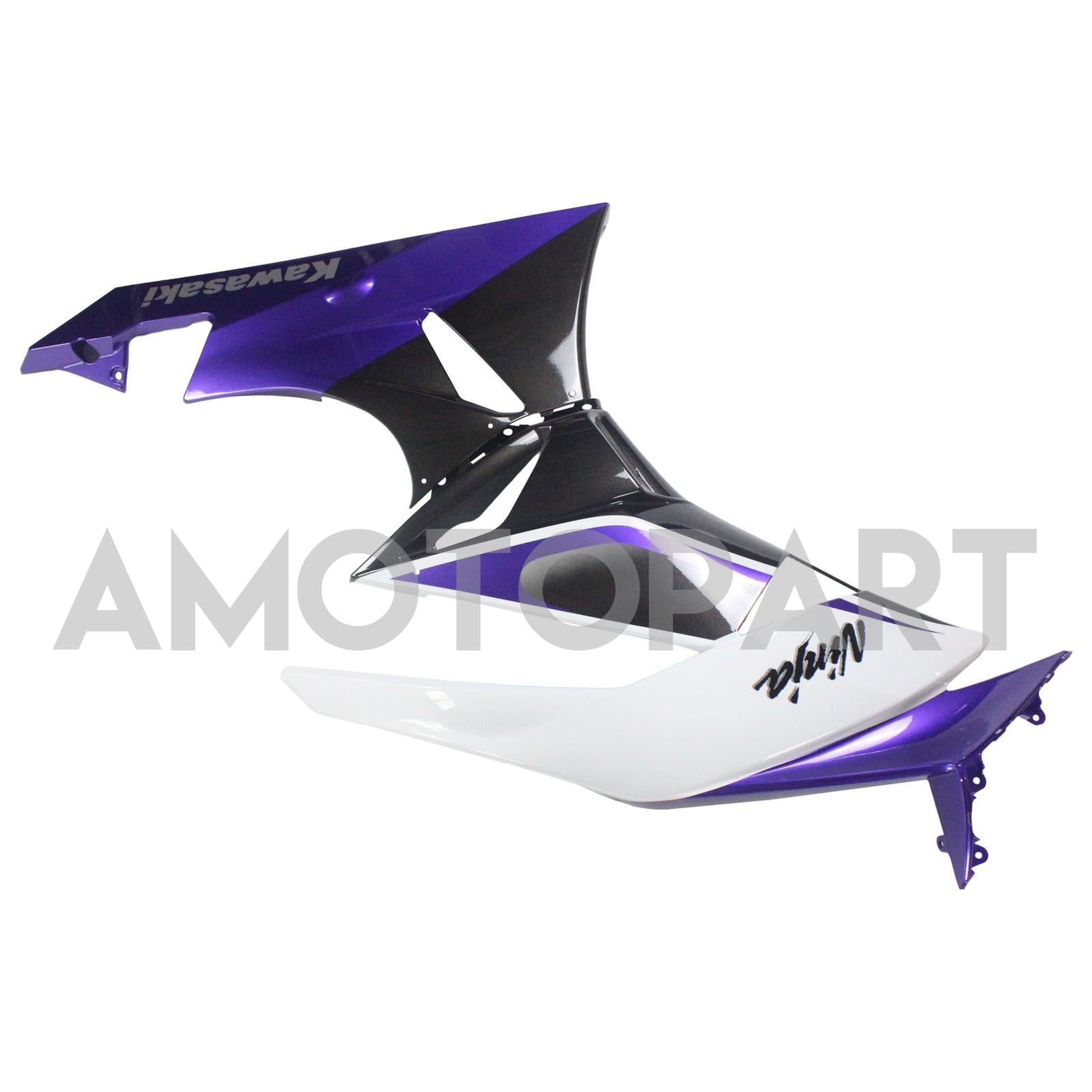Amotopart Kawasaki 2009-2012 ZX6R 636 White Purple Fearing Kit