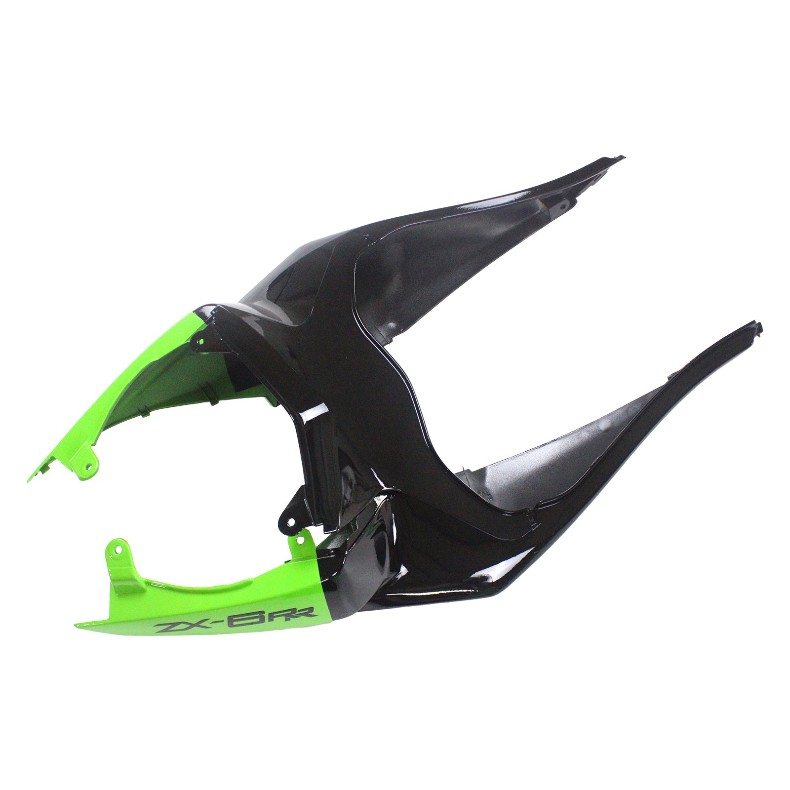 Amotopart Kawasaki 2009-2012 ZX6R 636 Black Green Claw Fairing Kit