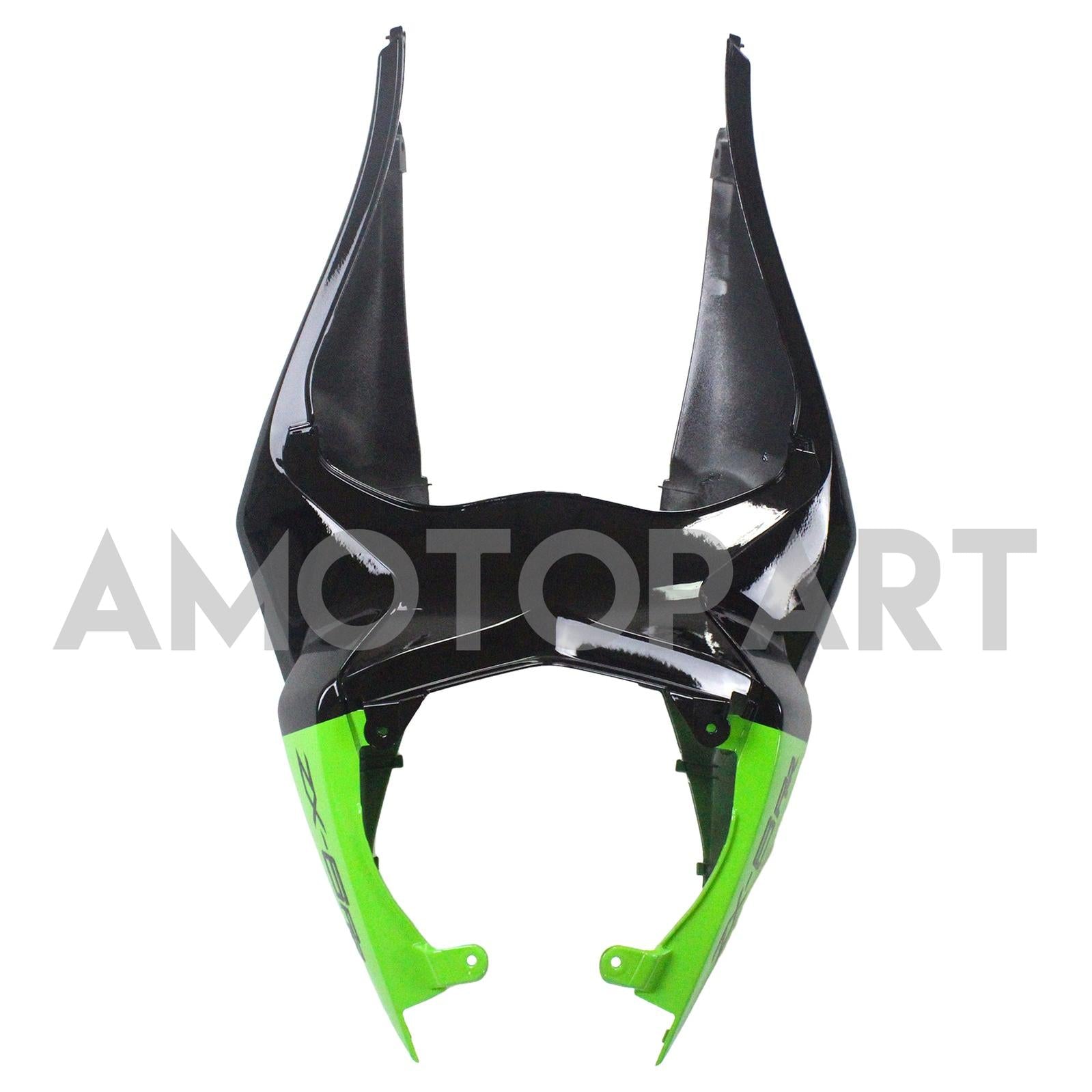 Amotopart Kawasaki 2009-2012 ZX6R 636 Black Green Claw Fairing Kit