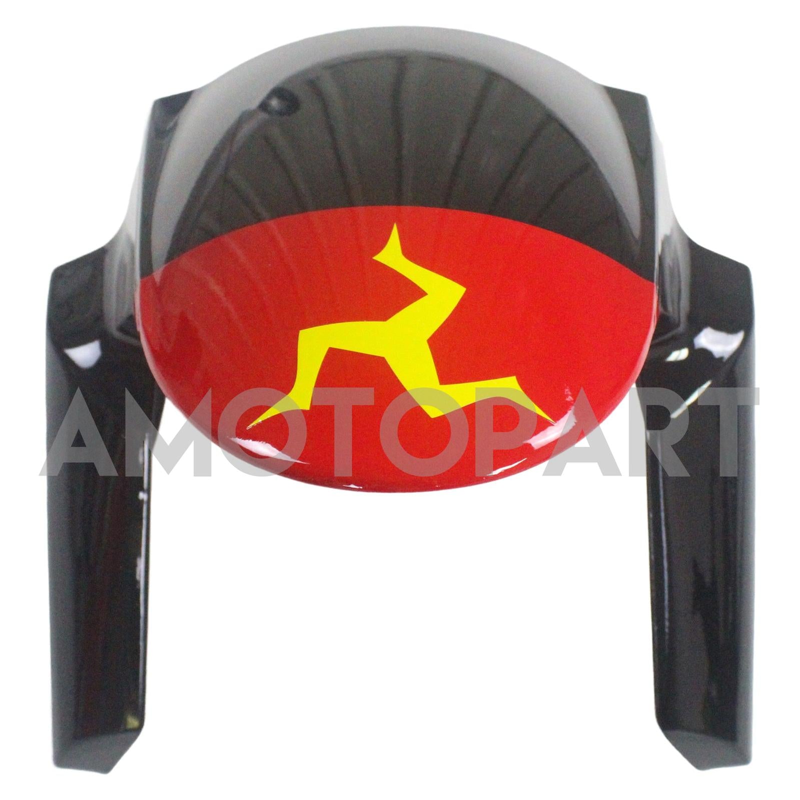 Amotopart Kawasaki 2009-2012 ZX6R 636 Green Red Black Fairing Kit