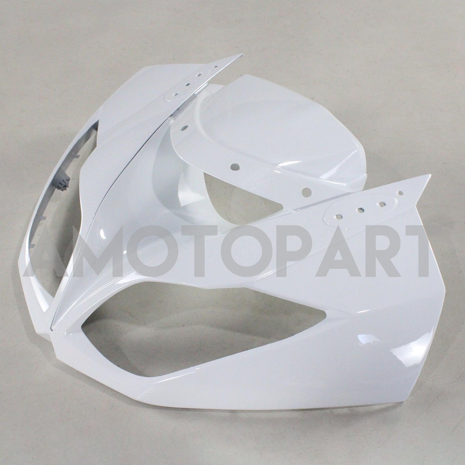 Amotopart Kawasaki 2009-2012 ZX6R 636 White Black Fearing Kit