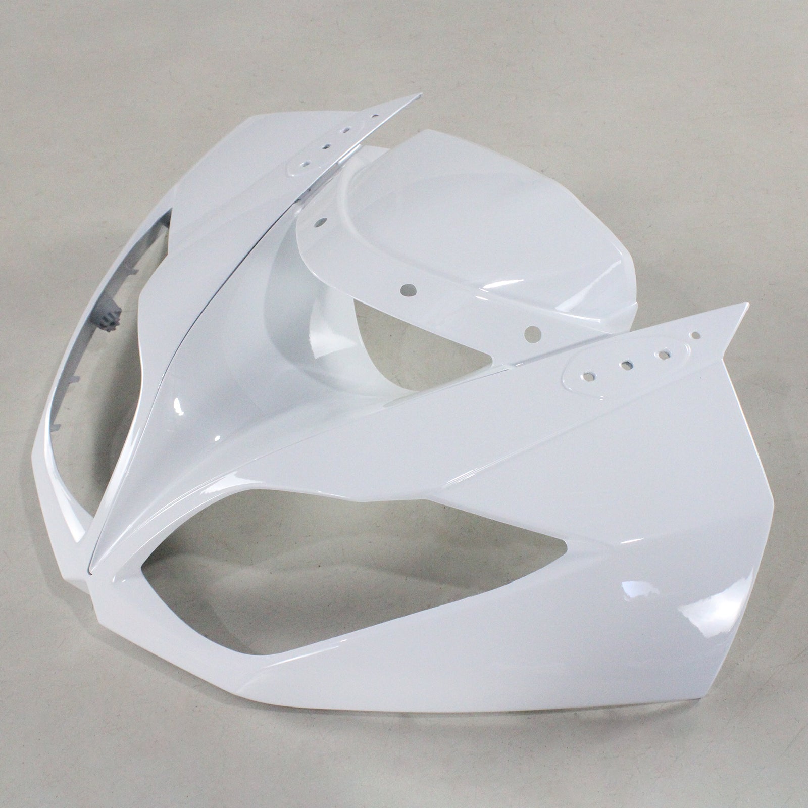 Amotopart Kawasaki 2009-2012 ZX6R 636 White Black Fairing Kit