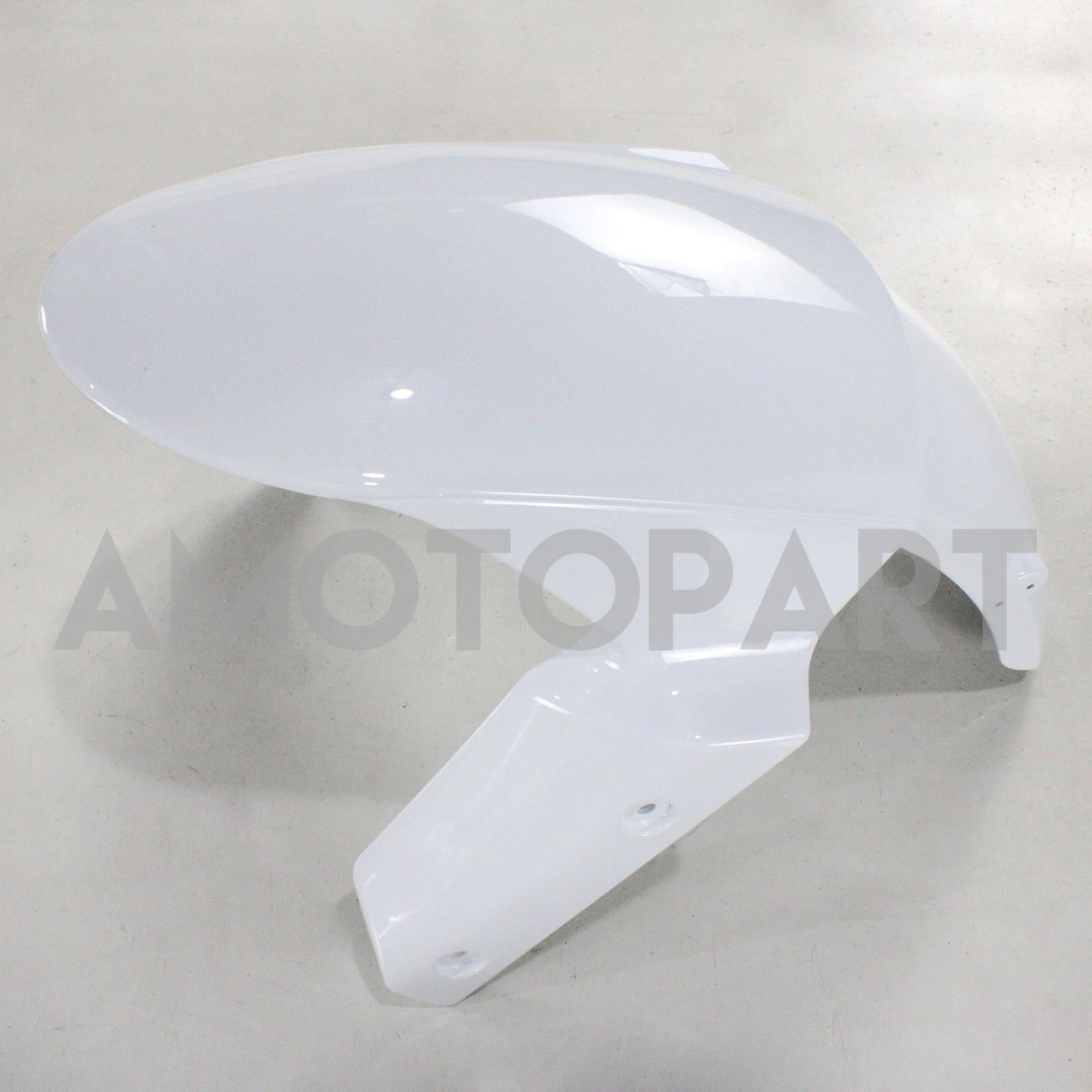 Amotopart Kawasaki 2009-2012 ZX6R 636 White Black Fearing Kit