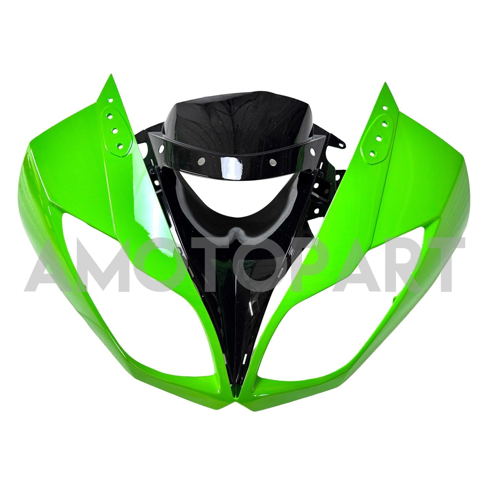 Amotopart Kawasaki 2009-2012 ZX6R 636 Green Style7 Fairing Kit