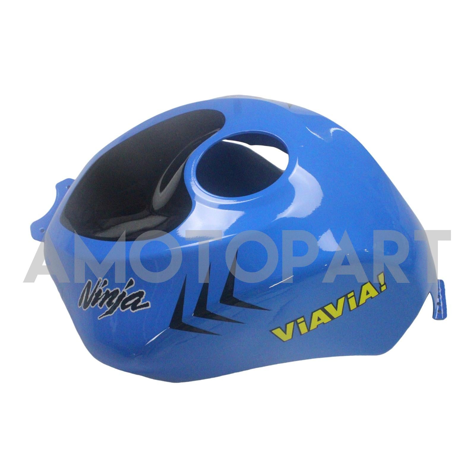 Amotopart Kawasaki 2009-2012 ZX6R 636 Blue&Yellow Monster Fairing Kit