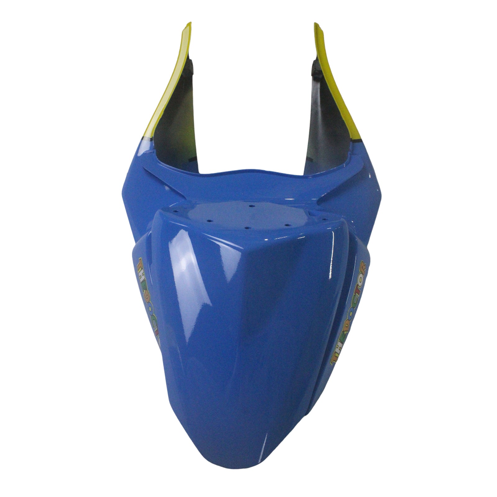 Amotopart Kawasaki 2009–2012 ZX6R 636 blau-gelbes Monster-Verkleidungsset