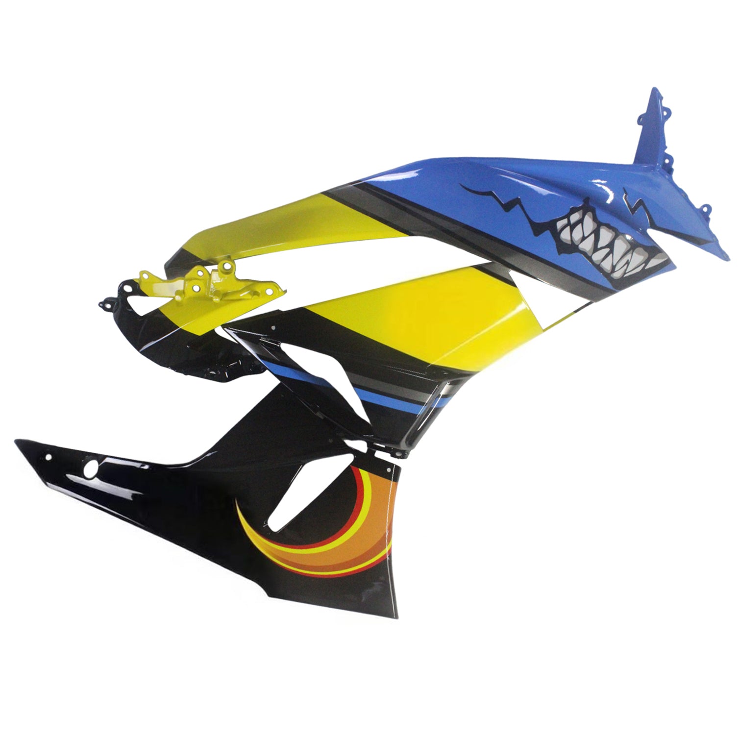 Amotopart Kawasaki 2009-2012 ZX6R 636 Blu&YKit carenatura giallo