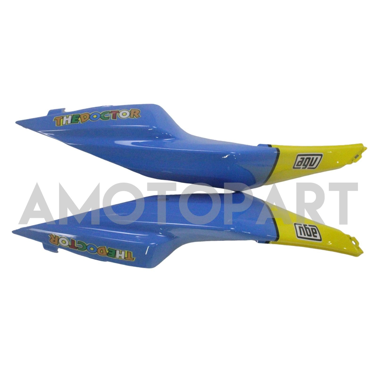 Amotopart Kawasaki 2009-2012 ZX6R 636 Blue&Yellow Monster Fairing Kit