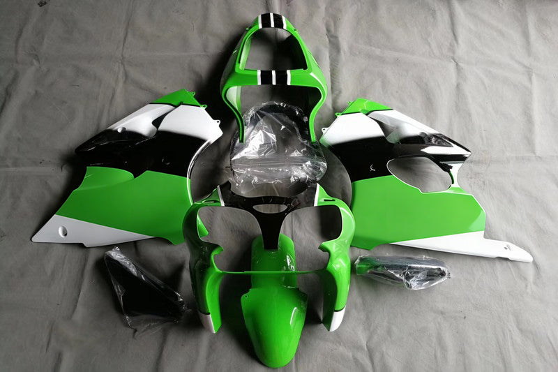 Amotopart Kawasaki 2009–2012 ZX6R 636 Grün Style6 Verkleidungsset
