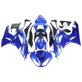 Kit carena Amotopart Kawasaki 2009-2012 ZX6R 636 blu