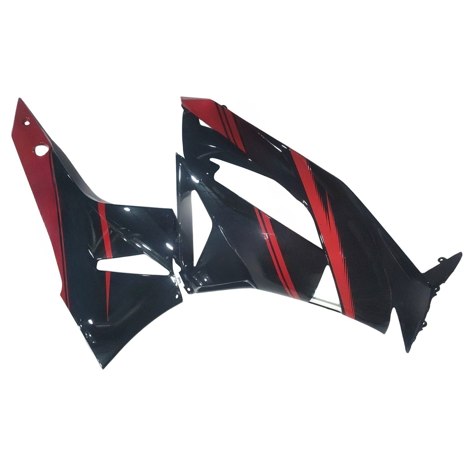 Amotopart Kawasaki 2009-2012 ZX6R 636 Red & Black Fairing Kit