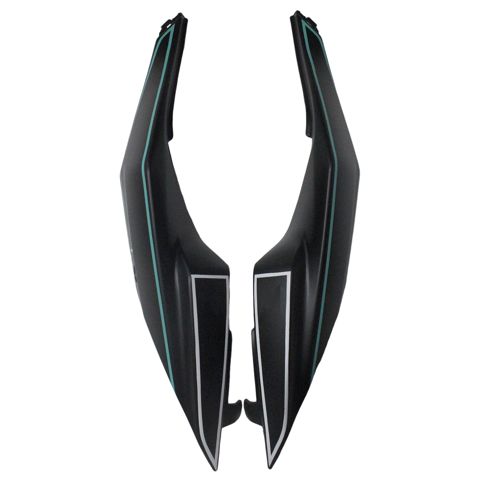 Amotopart Kawasaki 2009-2012 ZX6R 636 Kit carena linea nera e blu