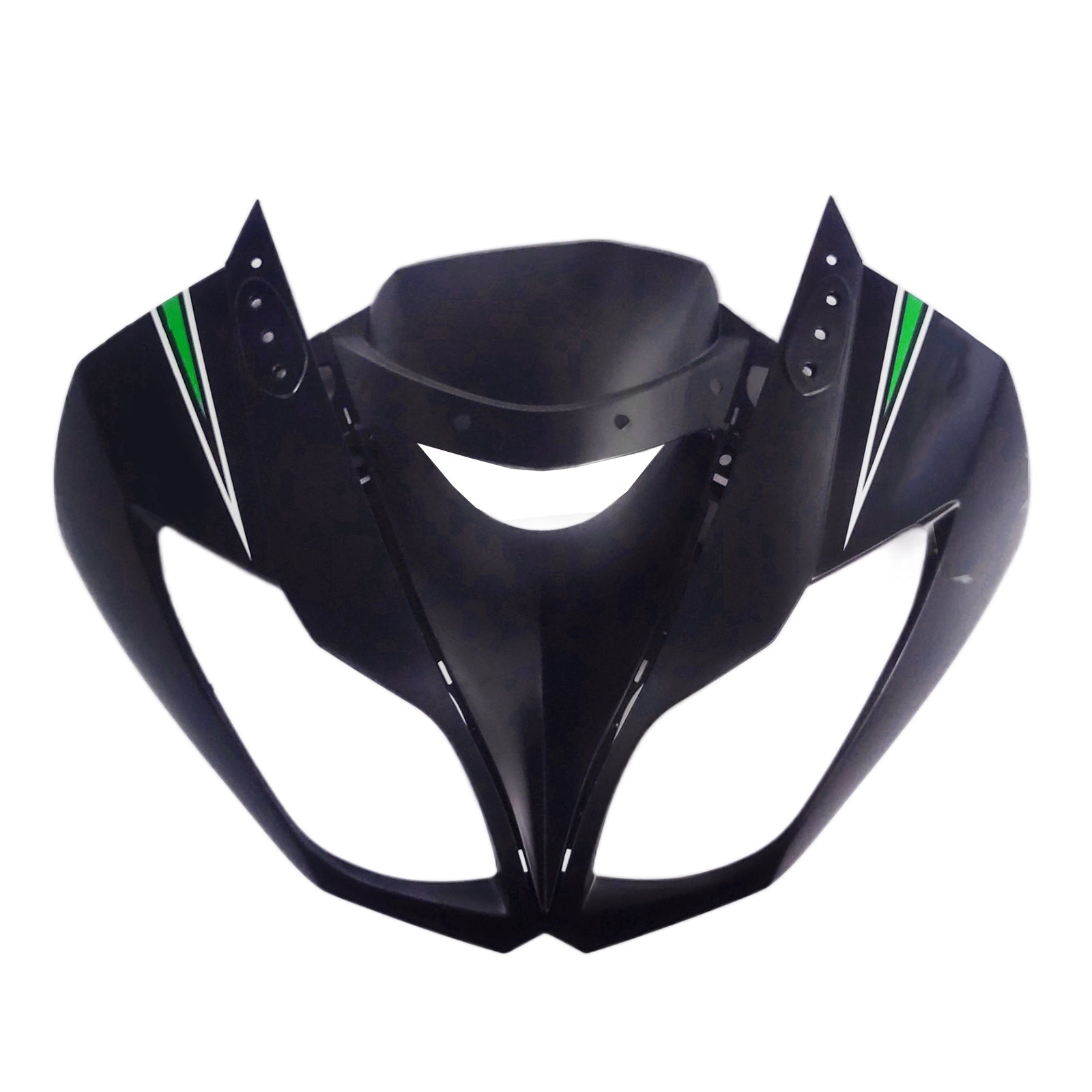 Amotopart Kawasaki 2009-2012 ZX6R 636 Green & Black Style1 Fairing Kit