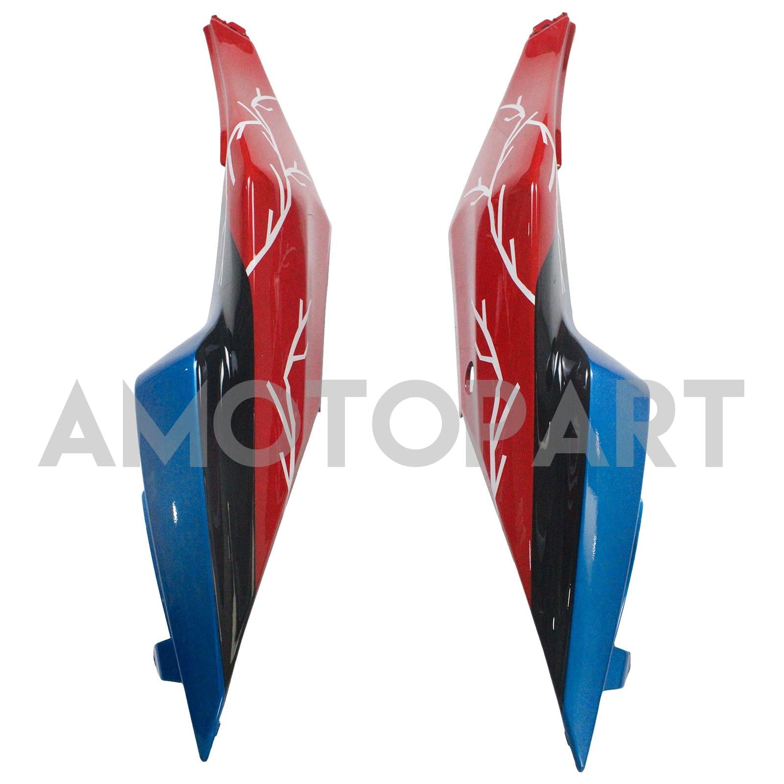 Amotopart Kawasaki 2009–2012 ZX6R 636 Rot&Blaues Verkleidungskit