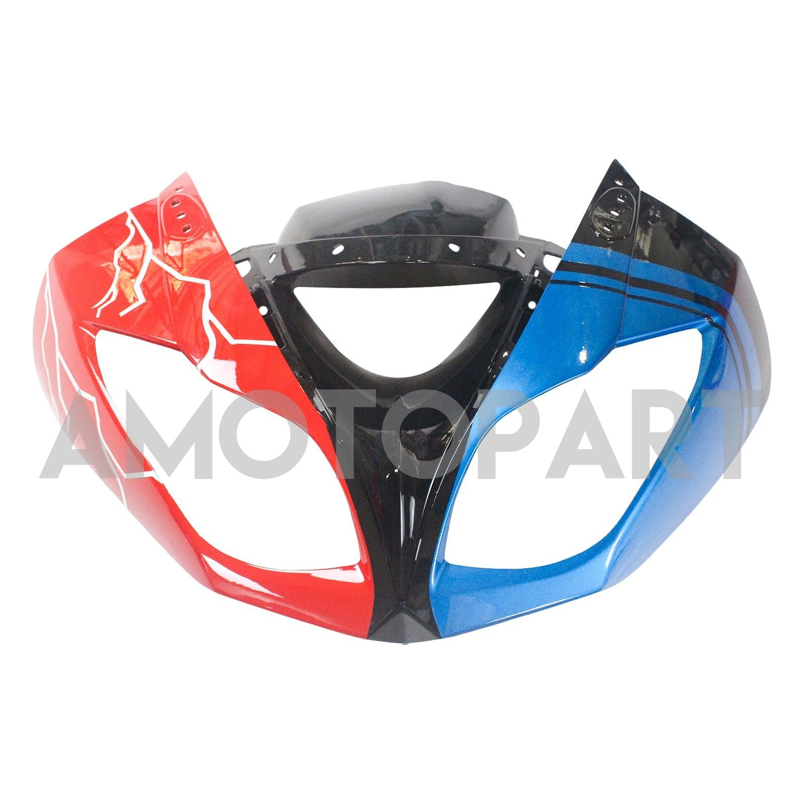 Amotopart Kawasaki 2009–2012 ZX6R 636 Rot&Blaues Verkleidungskit