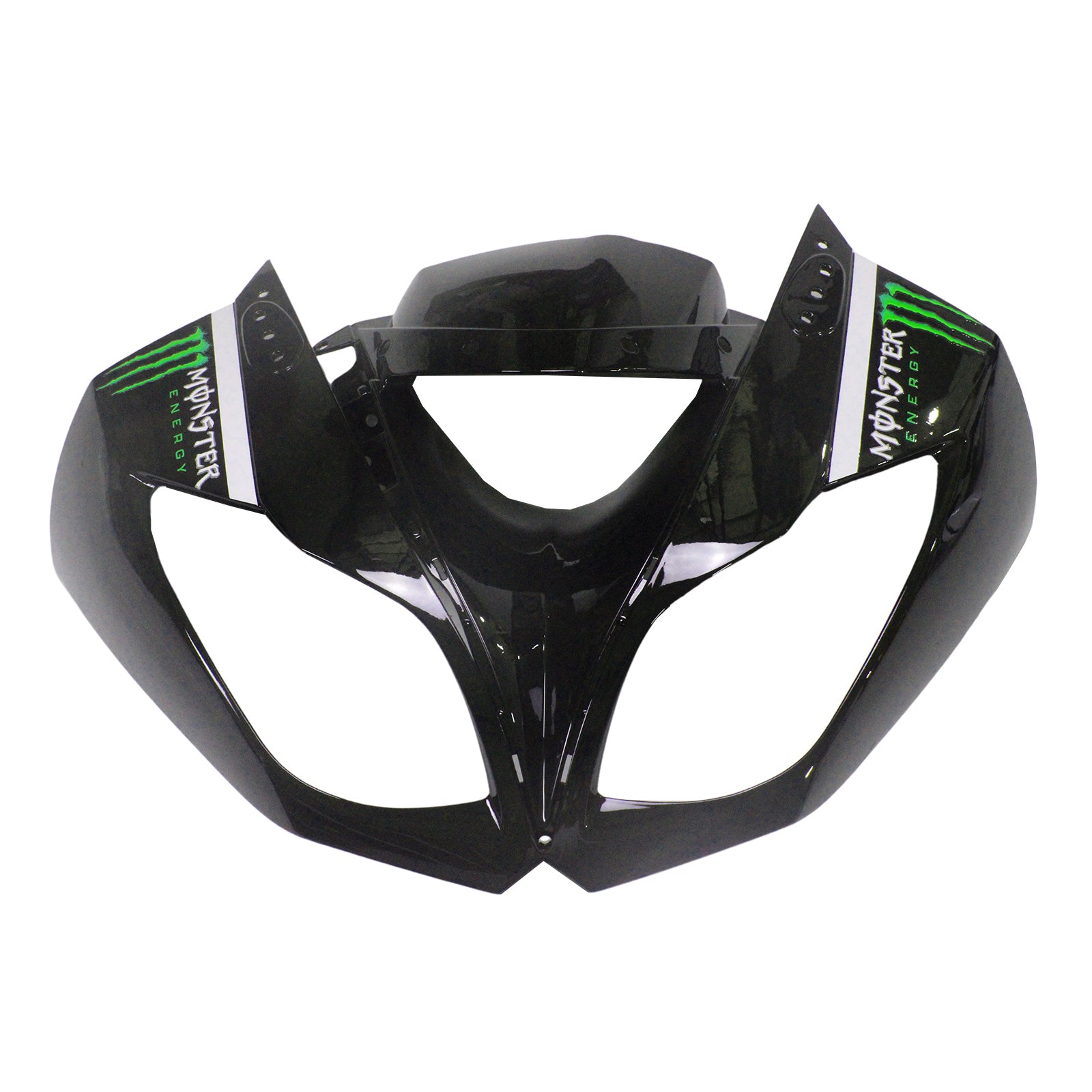 Amotopart Kawasaki 2009-2012 ZX6R 636 Black with Green Logo Fairing Kit