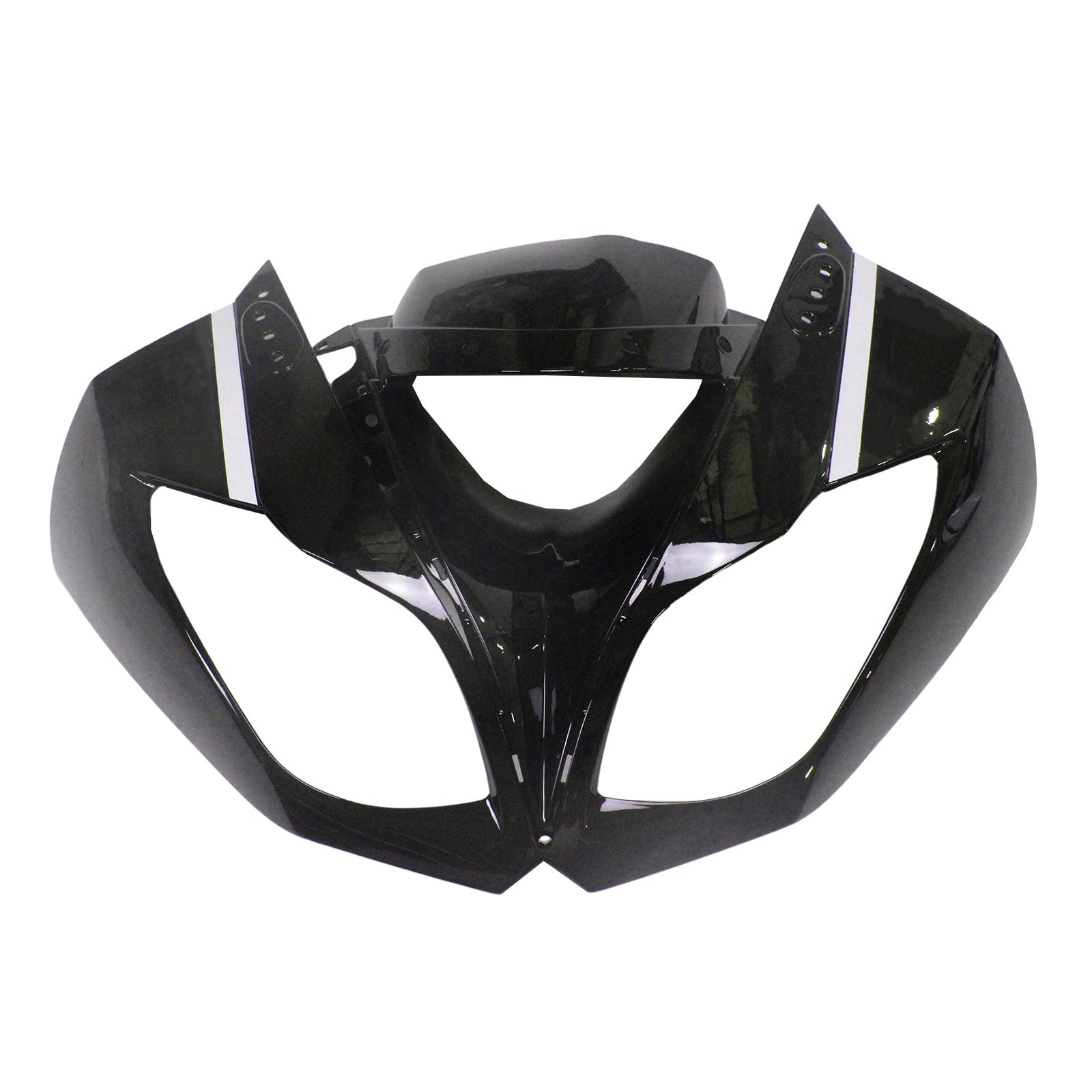 Amotopart Verkleidungsset für Kawasaki 2009–2012 ZX6R 636, Schwarz mit grünem Logo