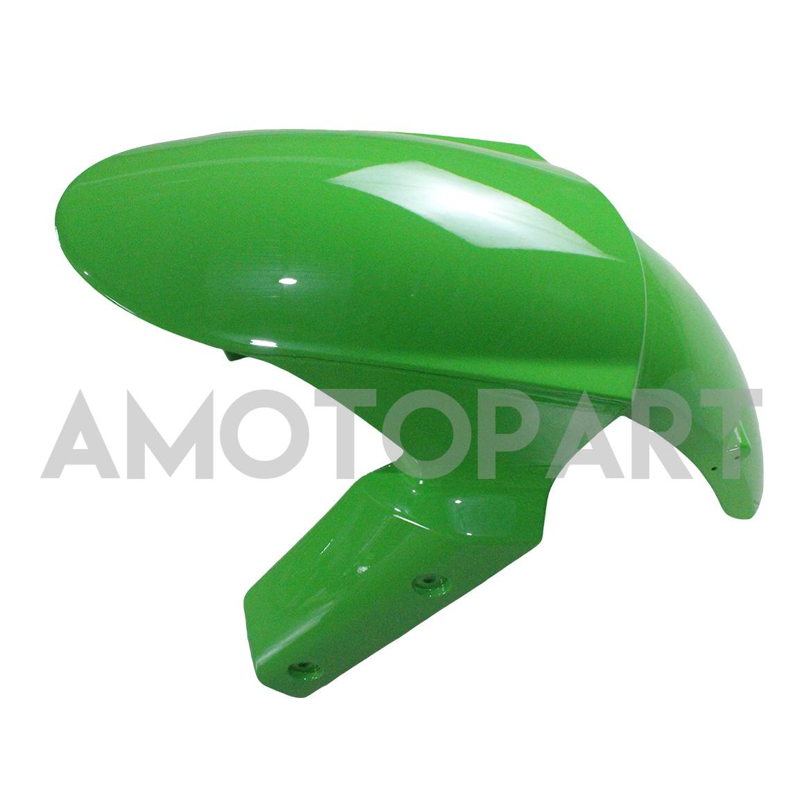 Amotopart Kawasaki 2009-2012 ZX6R 636 グリーン&ブラック Style3 フェアリングキット
