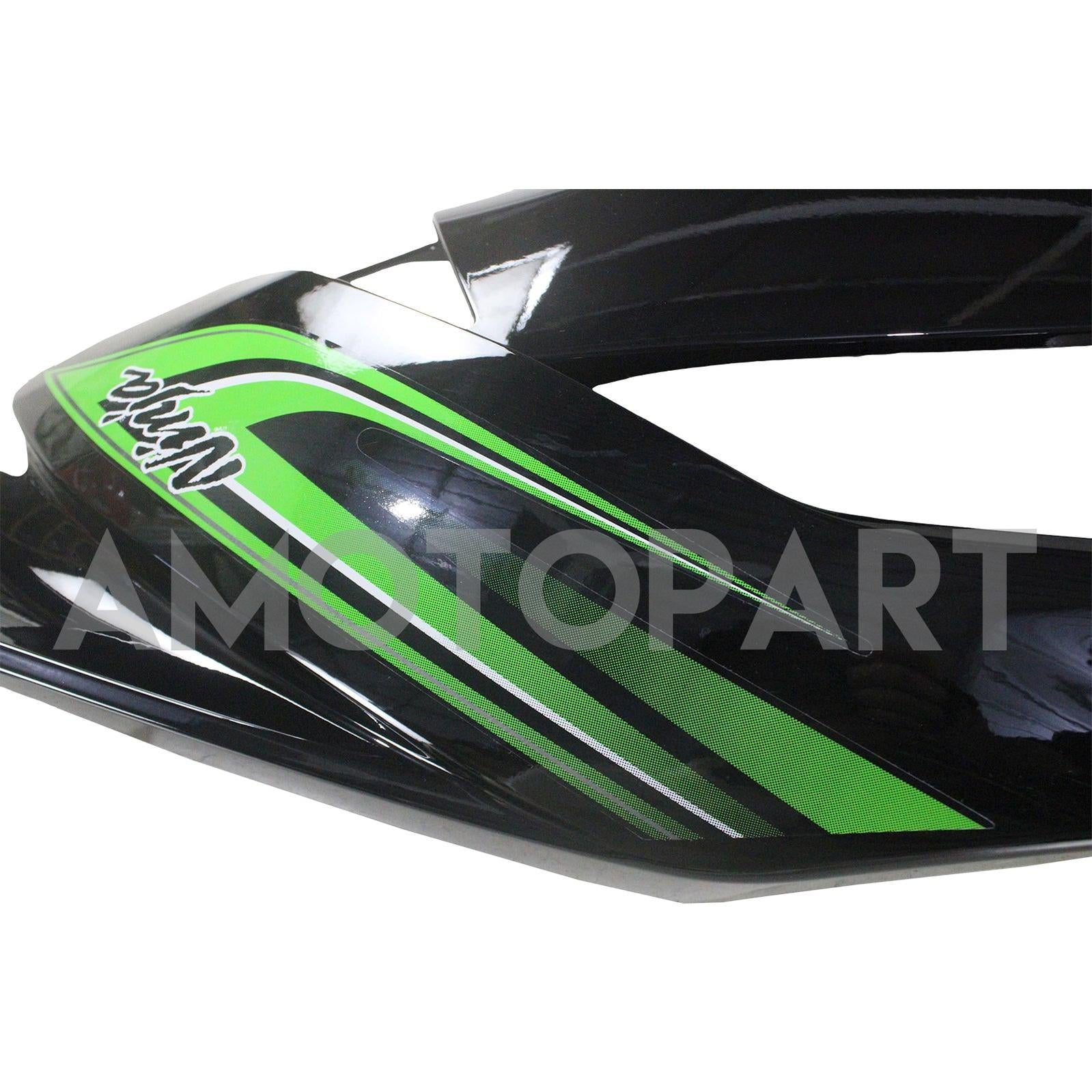 Amotopart Kawasaki 2009-2012 ZX6R 636 グリーン&ブラック Style3 フェアリングキット