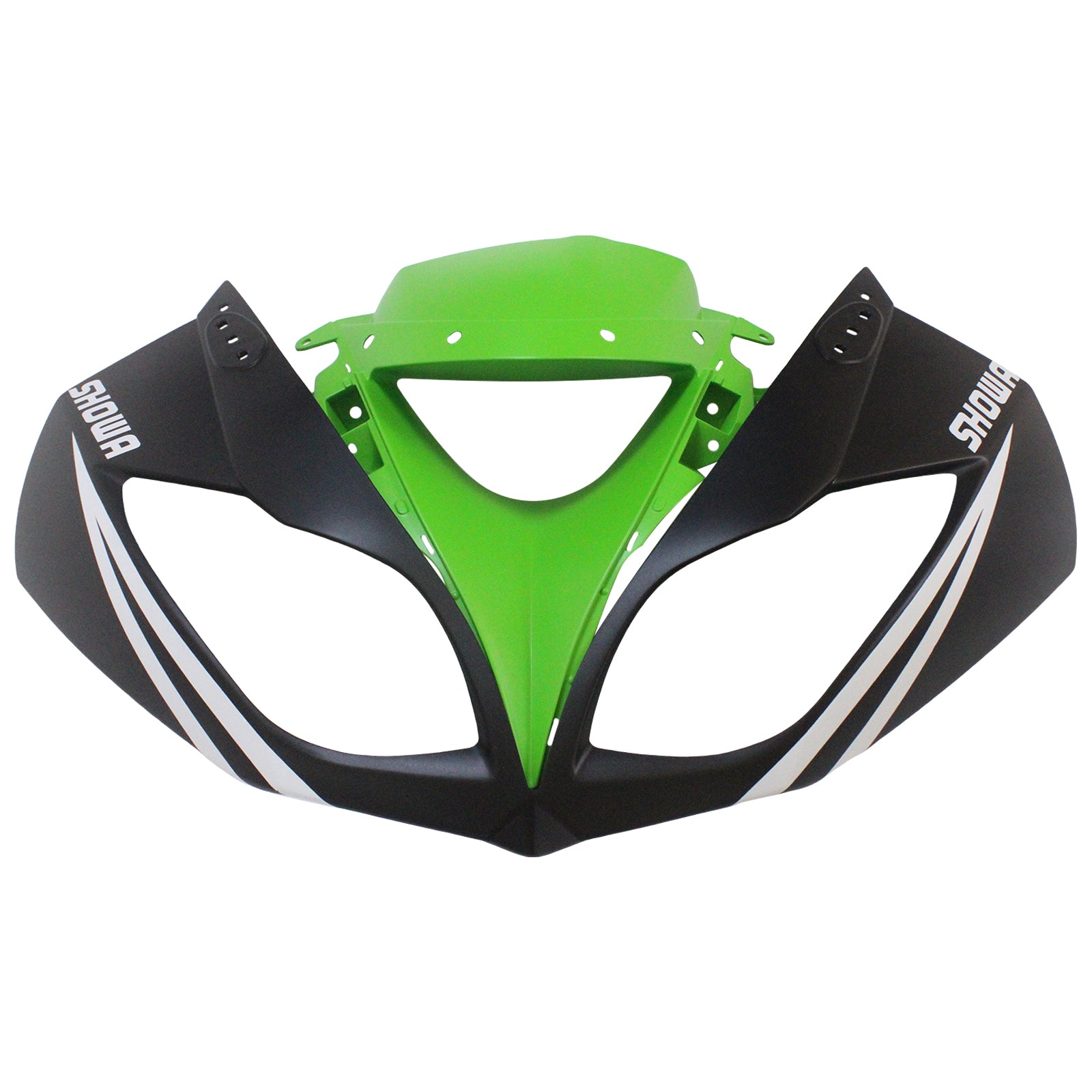 Amotopart Kawasaki 2009-2012 ZX6R 636 Grün&Schwarzes Style2 Verkleidungsset