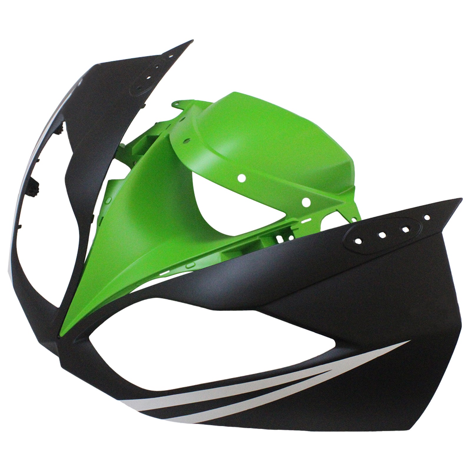 Amotopart Kawasaki 2009-2012 ZX6R 636 グリーン&ブラック Style2